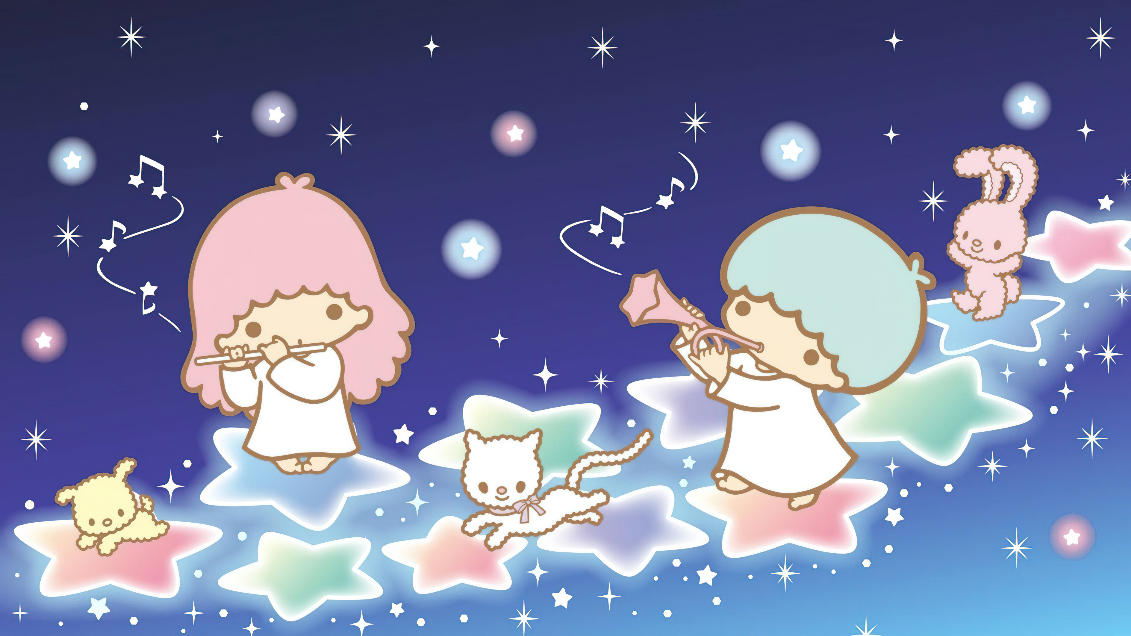 Little Twin Stars, Sternenhimmel, Kiki and Lala, Cartoon, Sanrio