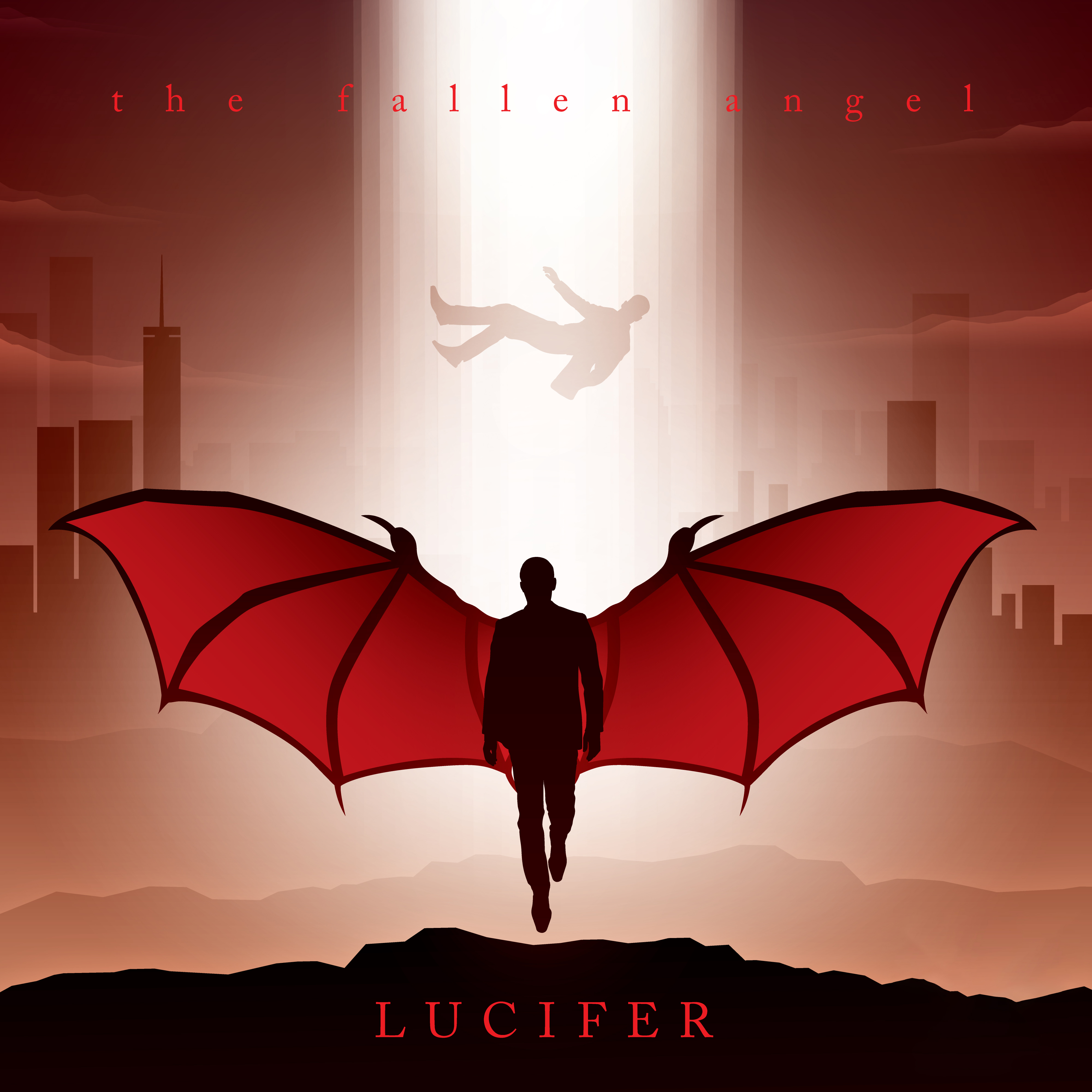 Lucifer Morningstar, Teufel, Minimalistisch, Rot