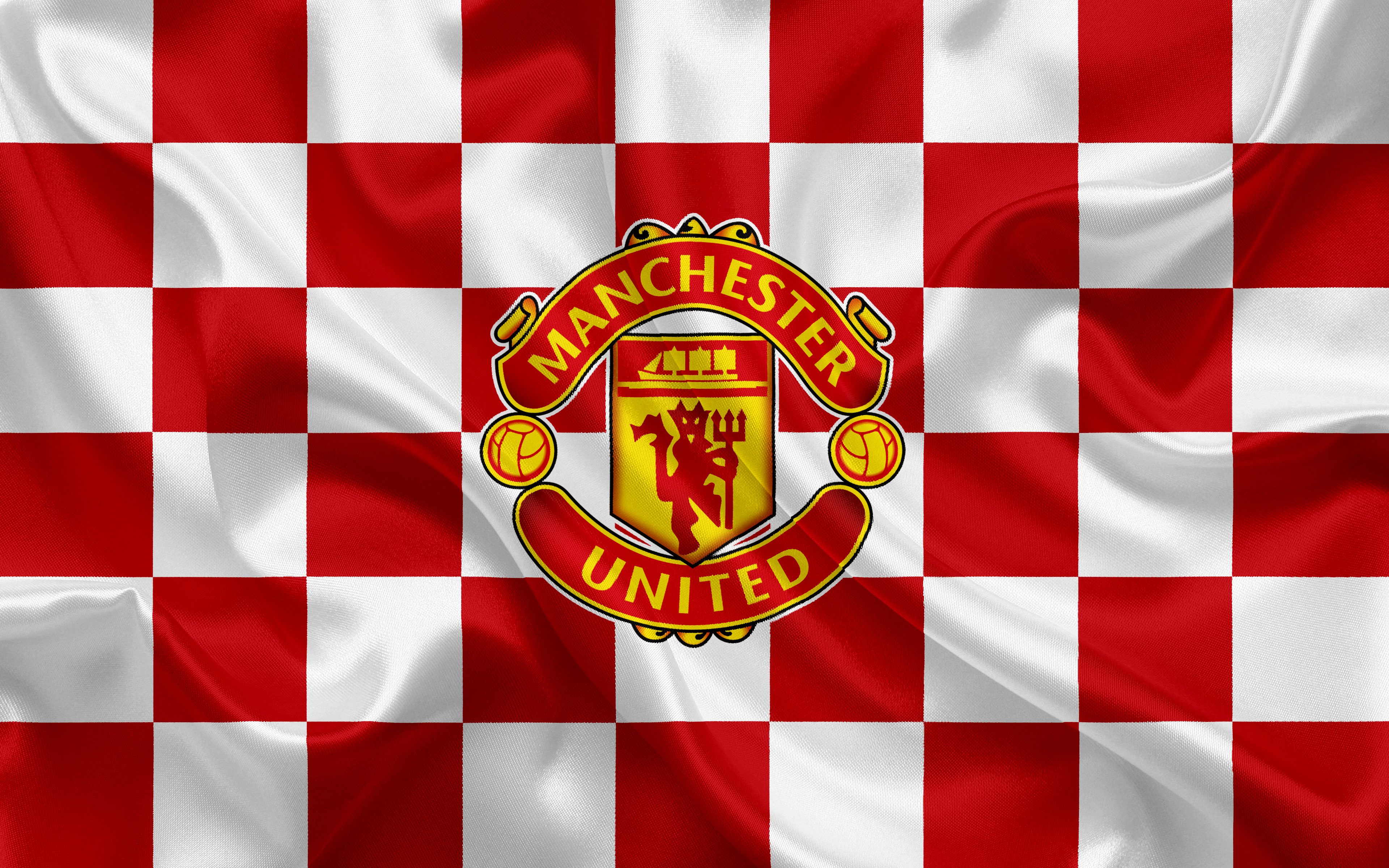 Manchester United, Flagge, Logo, Fußballverein