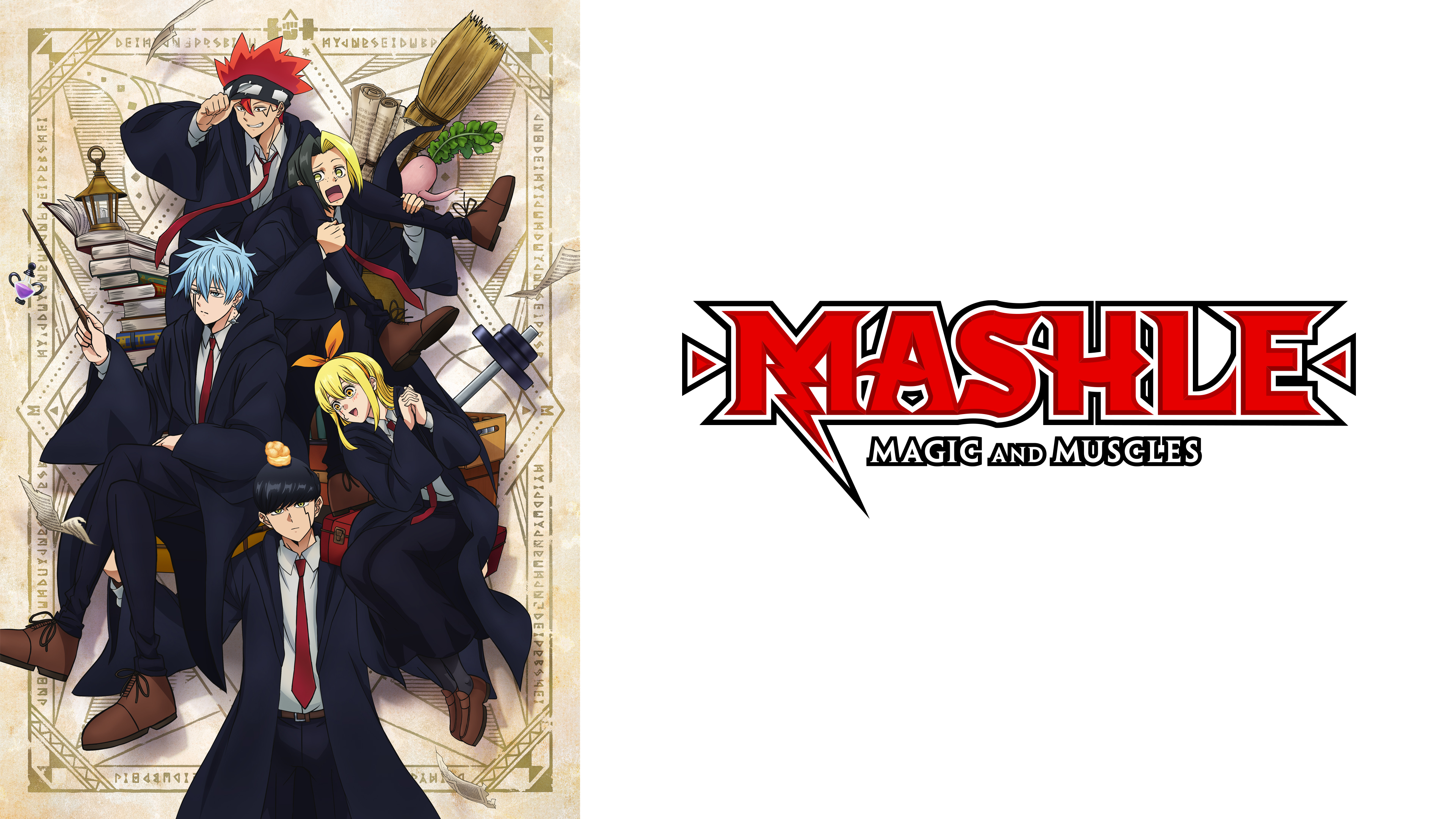 Mashle: Magic and Muscles, Manga-Serie, Dot Barrett, Finn Ames, Lance Crown, Mash Burnedead