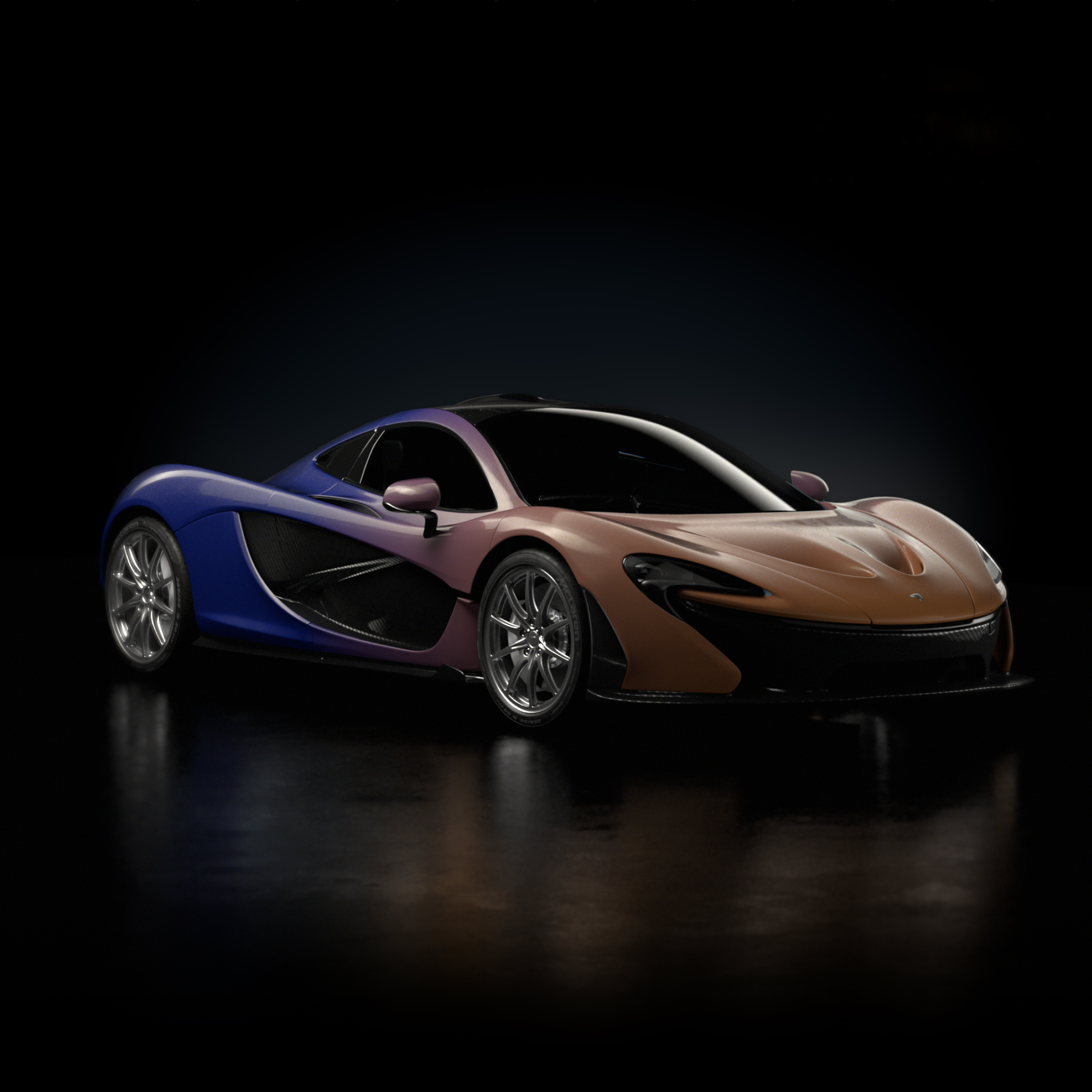 McLaren P1, McLaren NFT Genesis Collection, Supersportwagen, 2022, Dunkler Hintergrund
