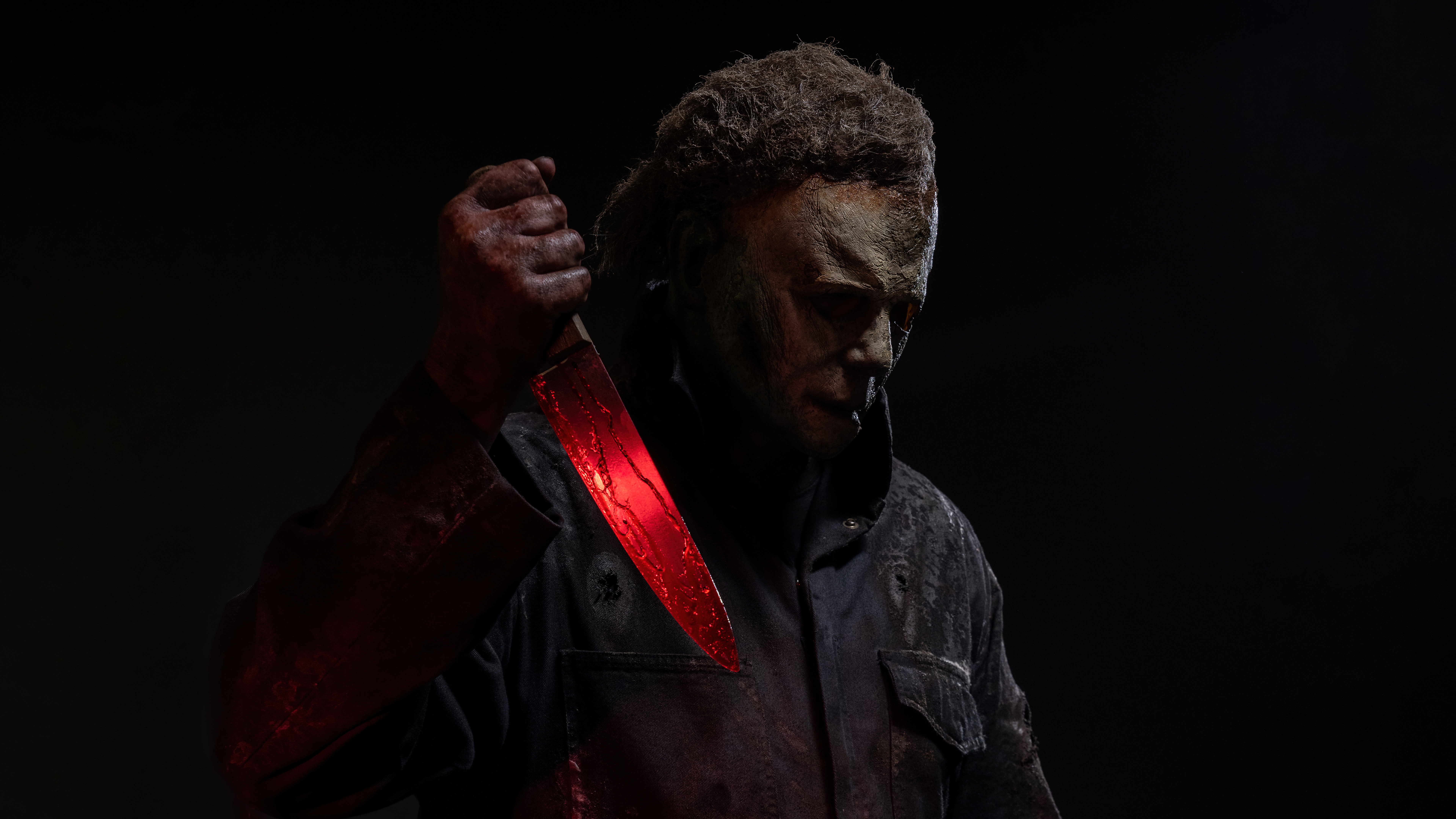 Michael Myers, Gruselig, Halloween-Nacht, Dunkler Hintergrund, Beängstigend, 5K, 8K