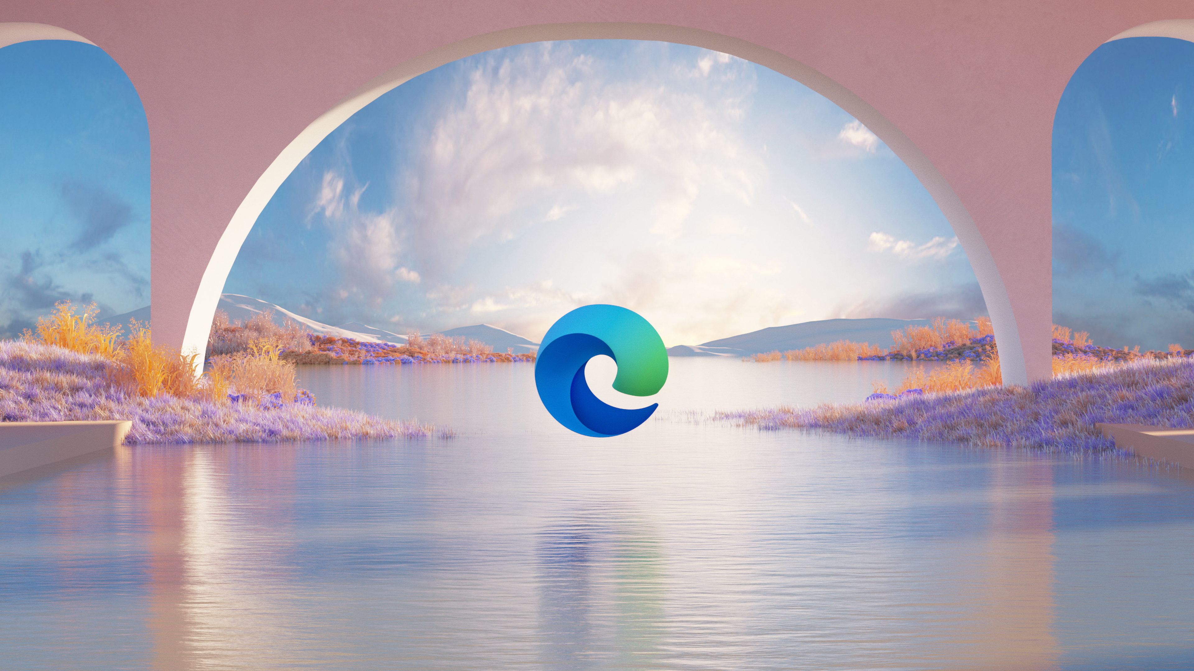 Microsoft Edge, surreal, Landschaft, Tageszeit