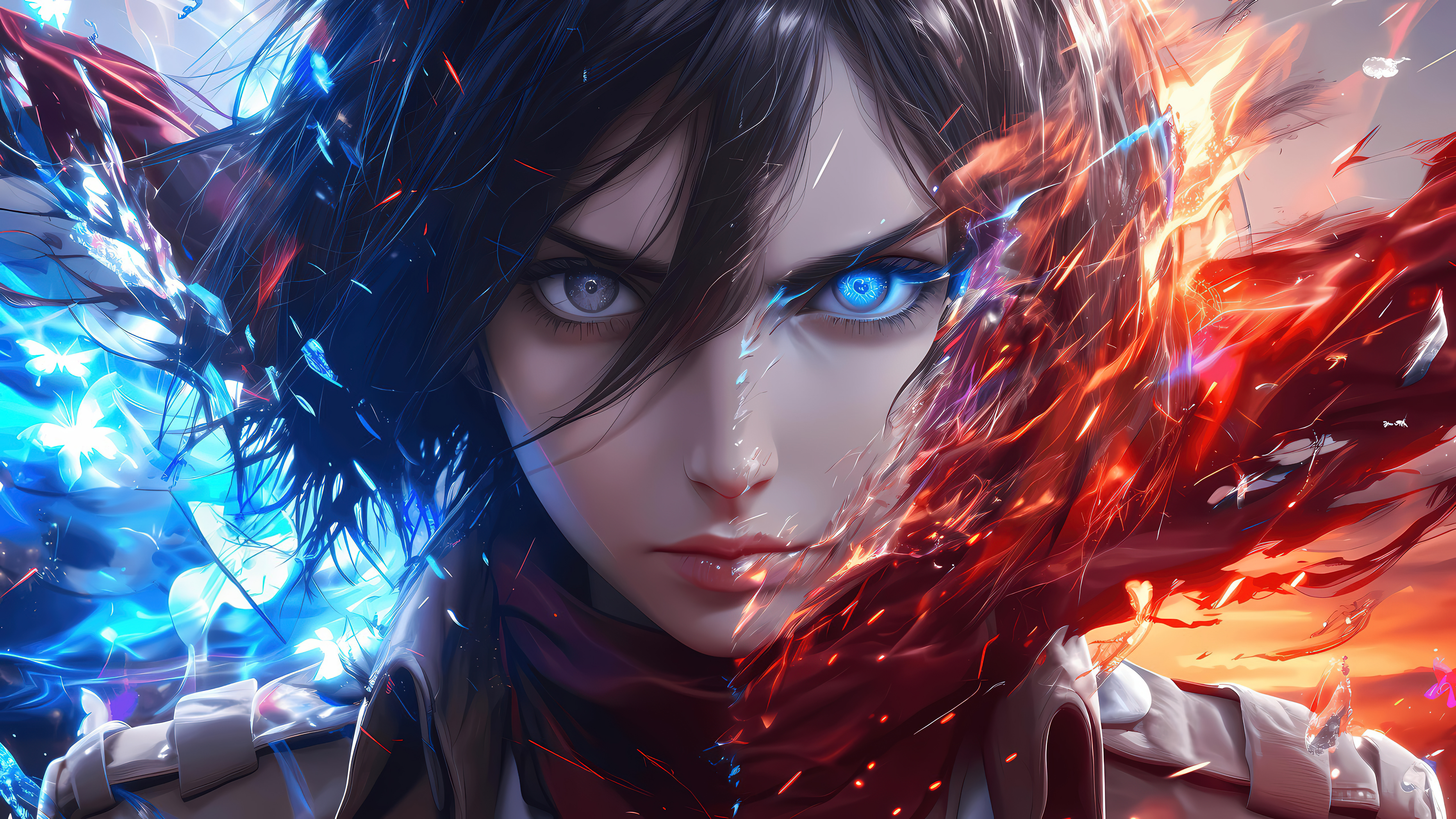 Mikasa Ackerman, KI-Kunst, Attack on Titan, 5K