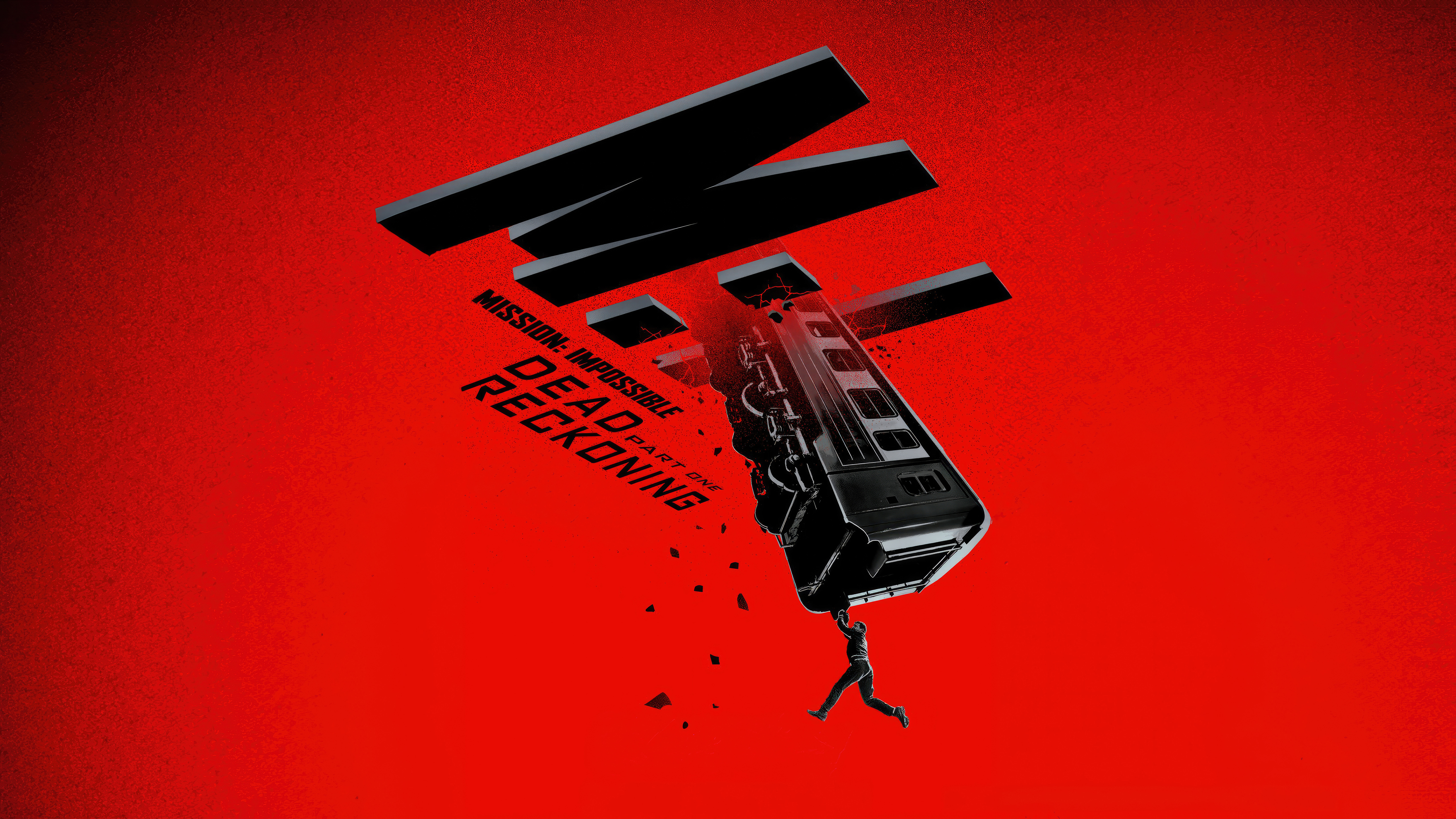 Mission: Impossible - Dead Reckoning Part One, 5K, 2023 Filme, Roter Hintergrund