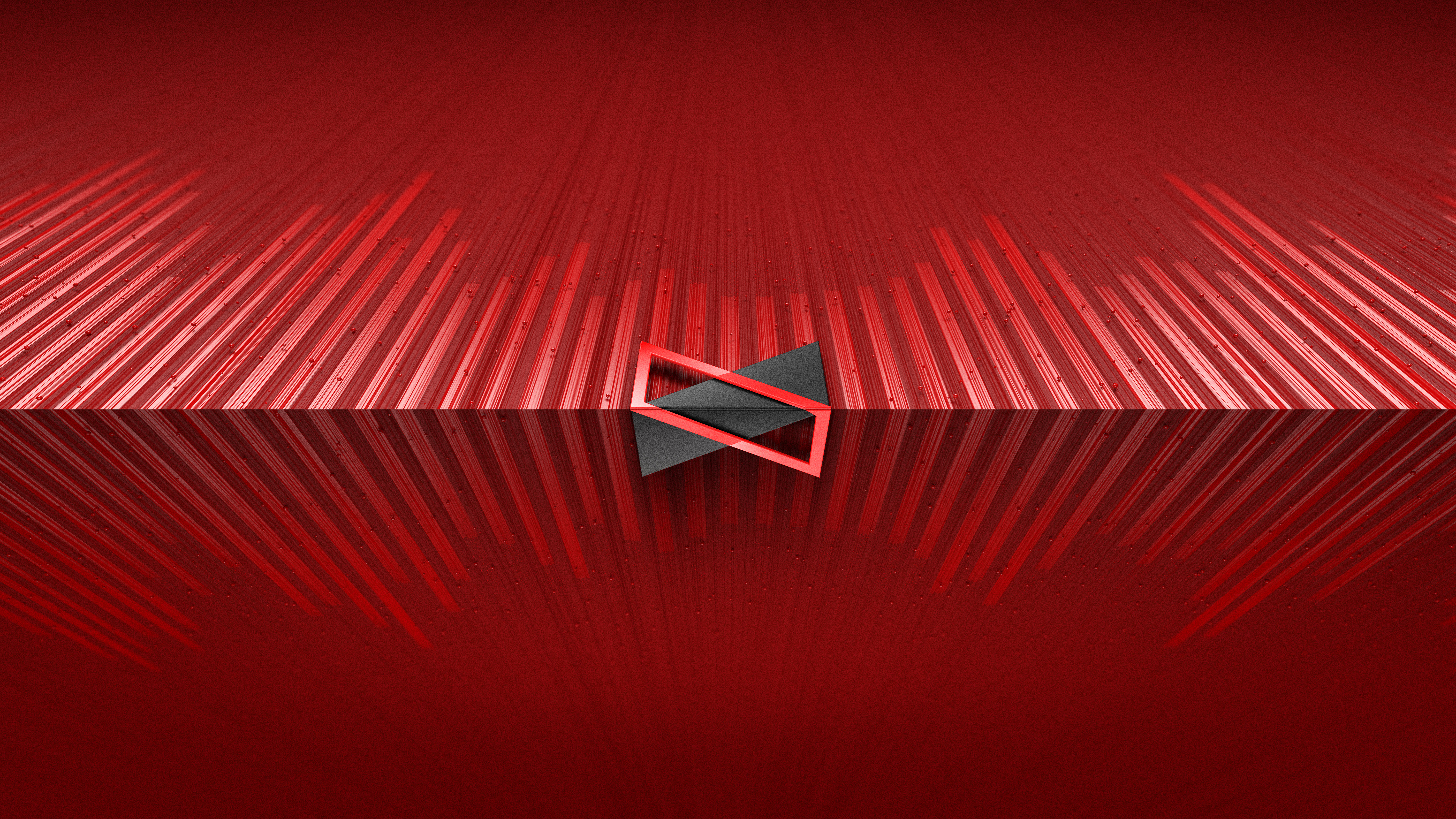 MKBHD, Rotes Abstrakt, 3D-Hintergrund, 5K, Abstrakte Linien