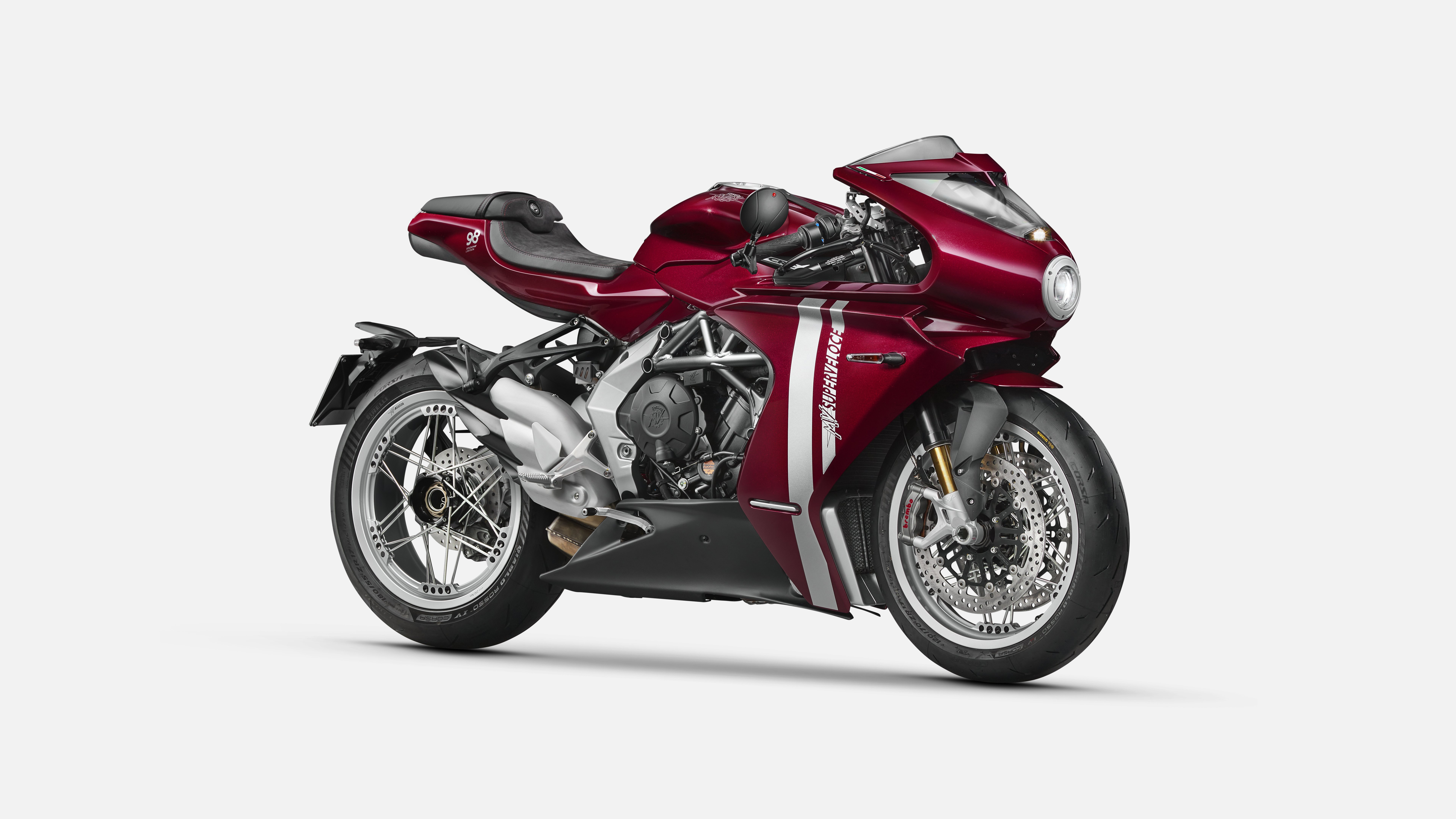 MV Agusta Superveloce, 2023, Sportmotorräder, 5K, 8K, Weißer Hintergrund