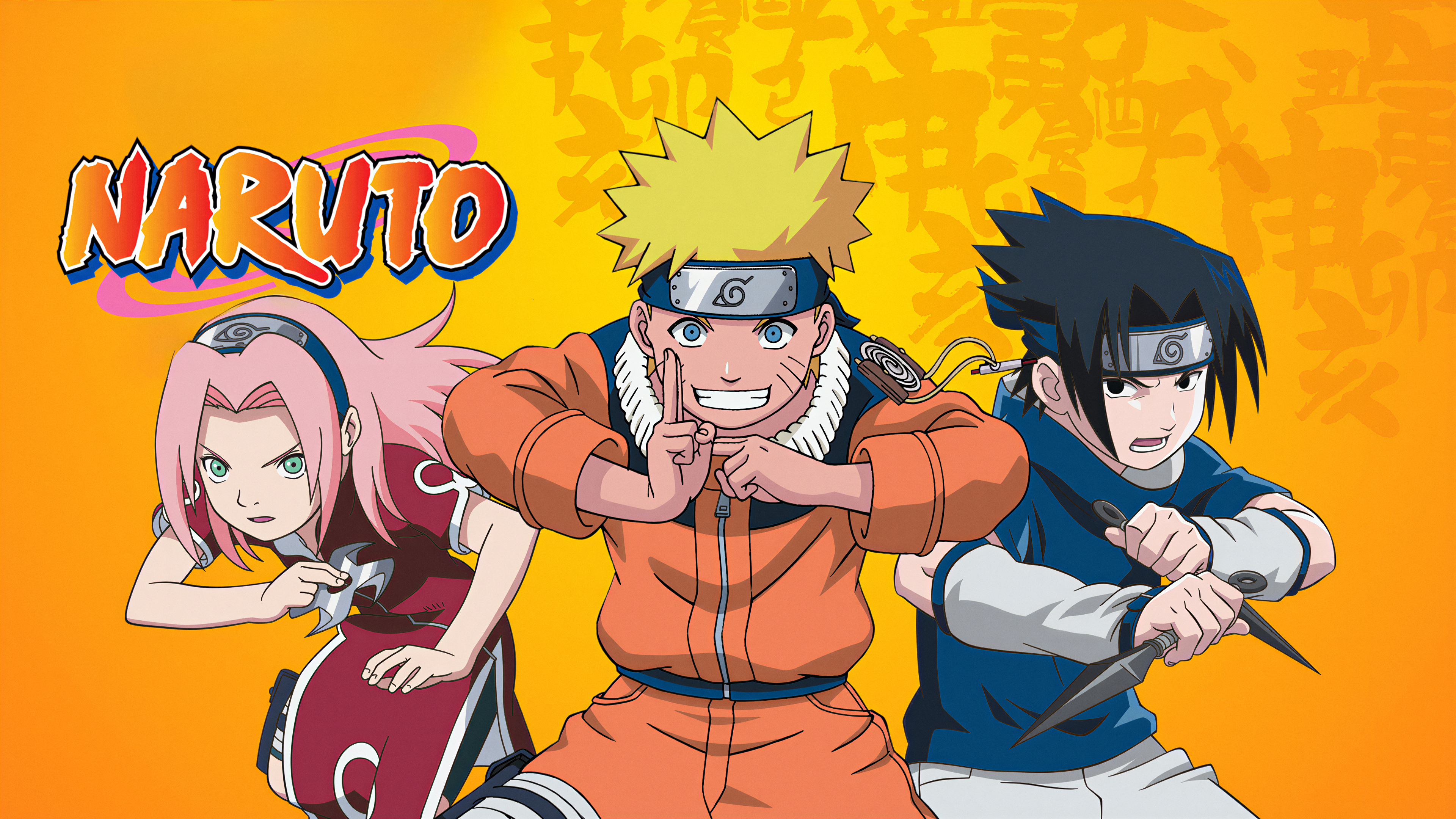Naruto, Klassisch, Sakura Haruno, Naruto Uzumaki, Sasuke Uchiha, Anime-Poster