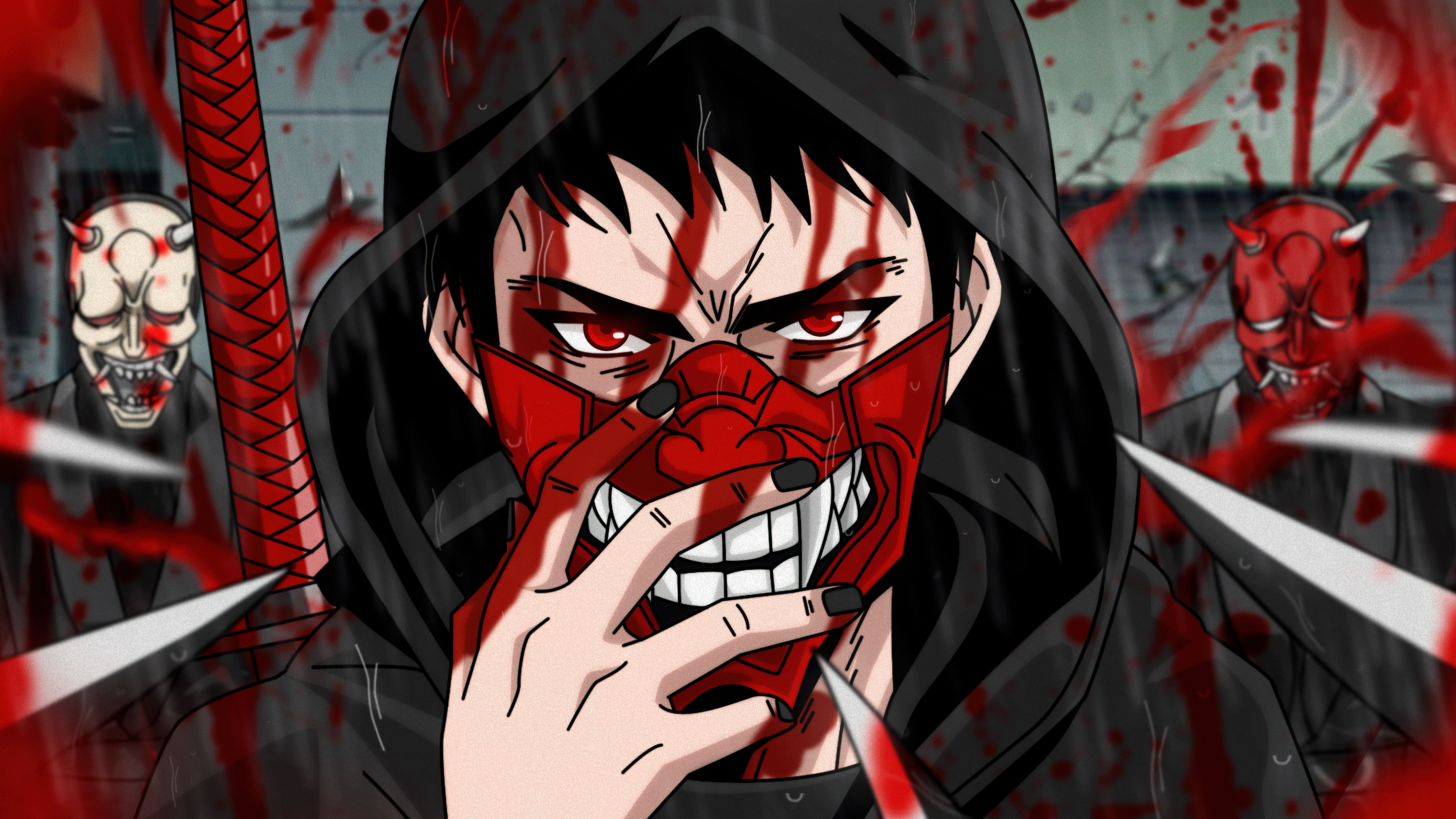 Ninja, Maske, Ninja Kamui, 5K