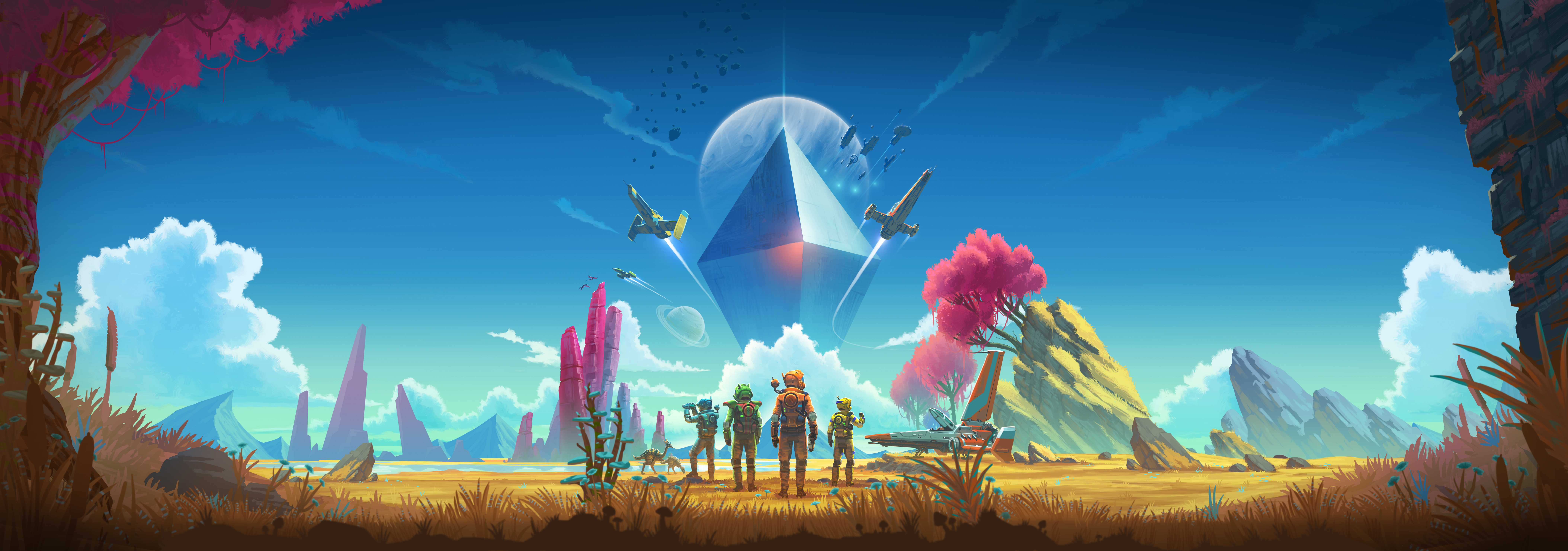 No Man's Sky, Ultrawide, 5K, Spieleposter