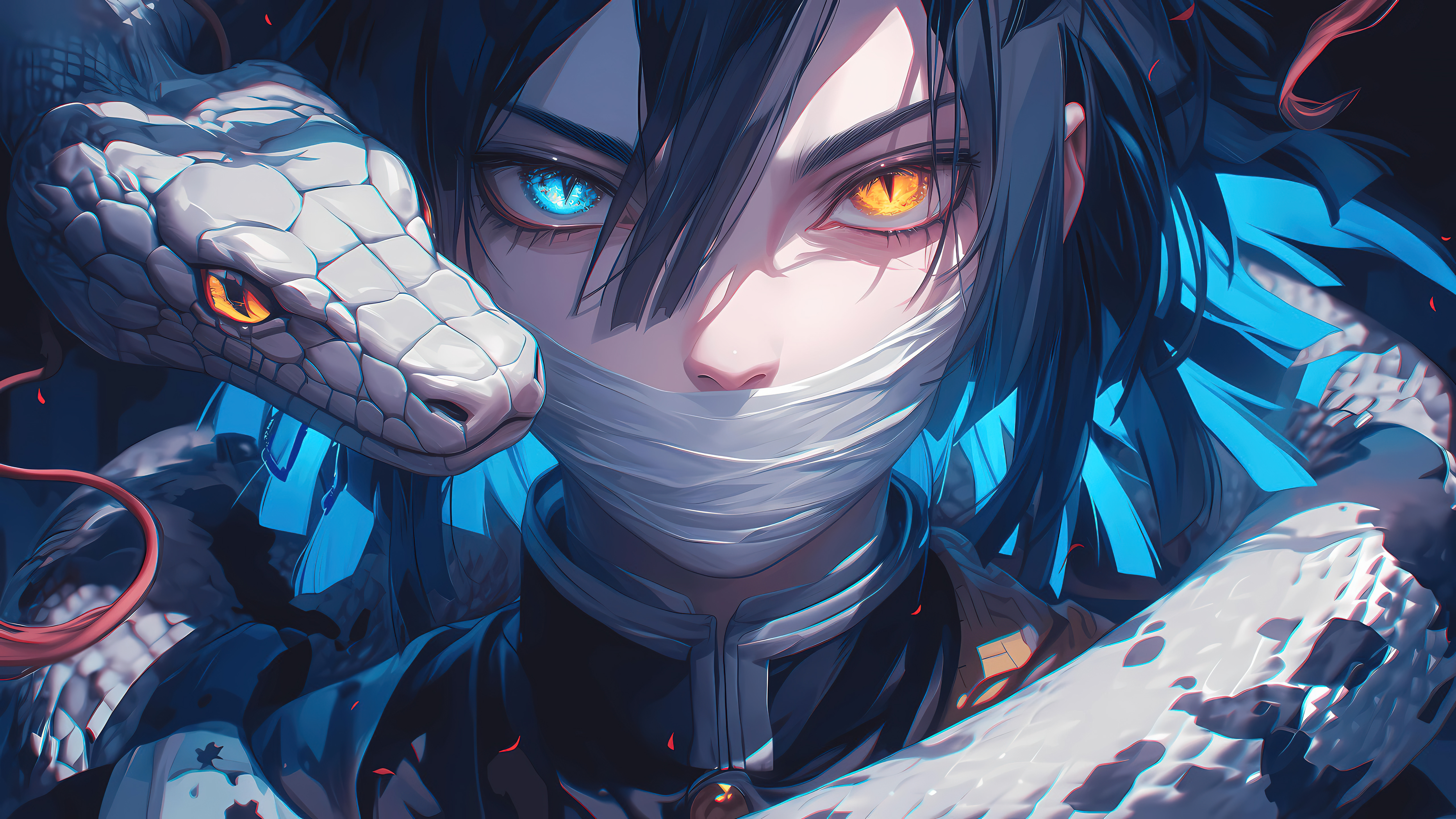 Obanai Iguro, 5K, Demon Slayer: Kimetsu no Yaiba, KI-Kunst