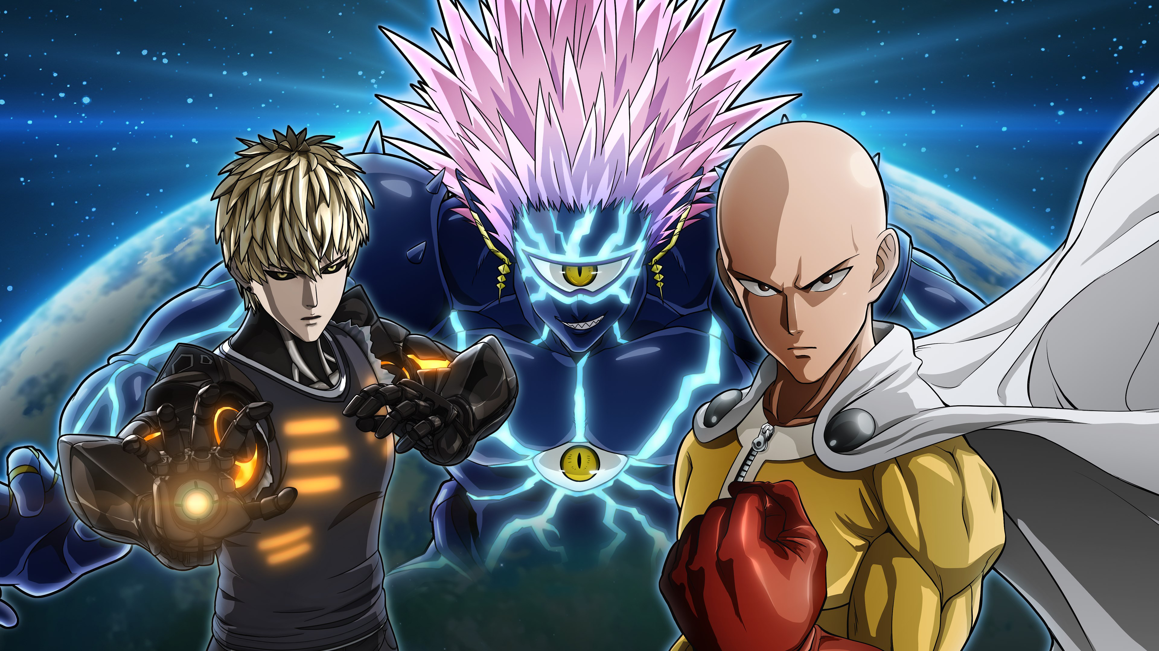 One Punch Man, Game Art, Saitama, Genos, Boros, One Punch Man: A Hero Nobody Knows, PlayStation 4, Xbox One, PC-Spiele