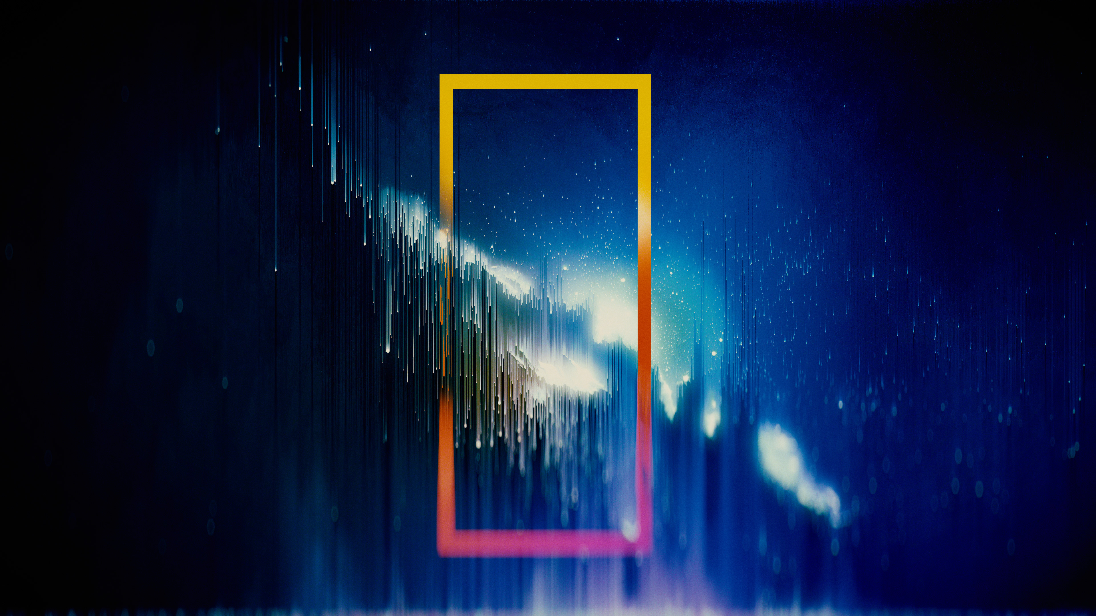 Partikel, Geometrisch, Blauer Himmel, Surreal, Malerisch