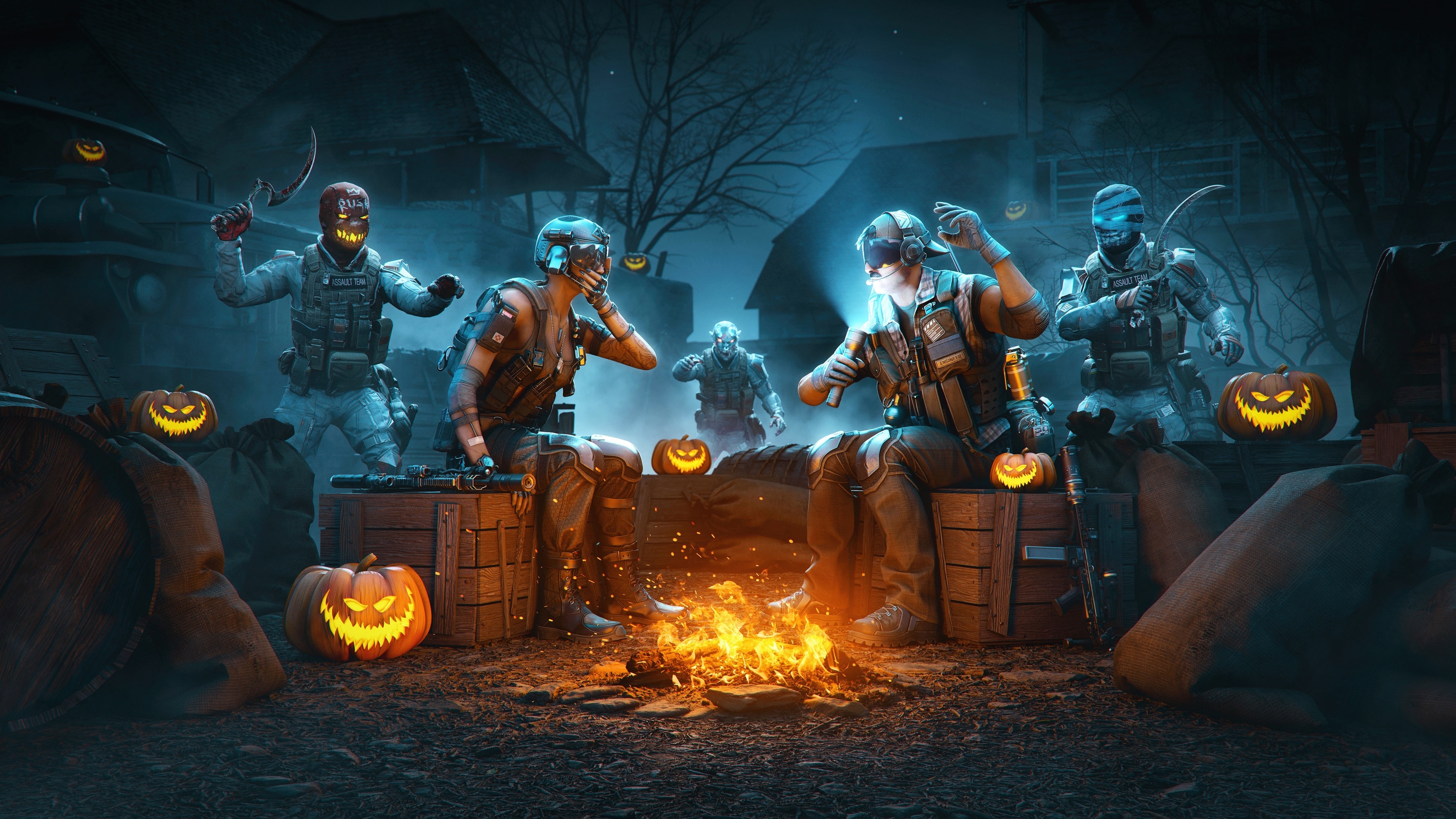 PlayerUnknown's Battlegrounds, Halloween-Party, PUBG, Lagerfeuer
