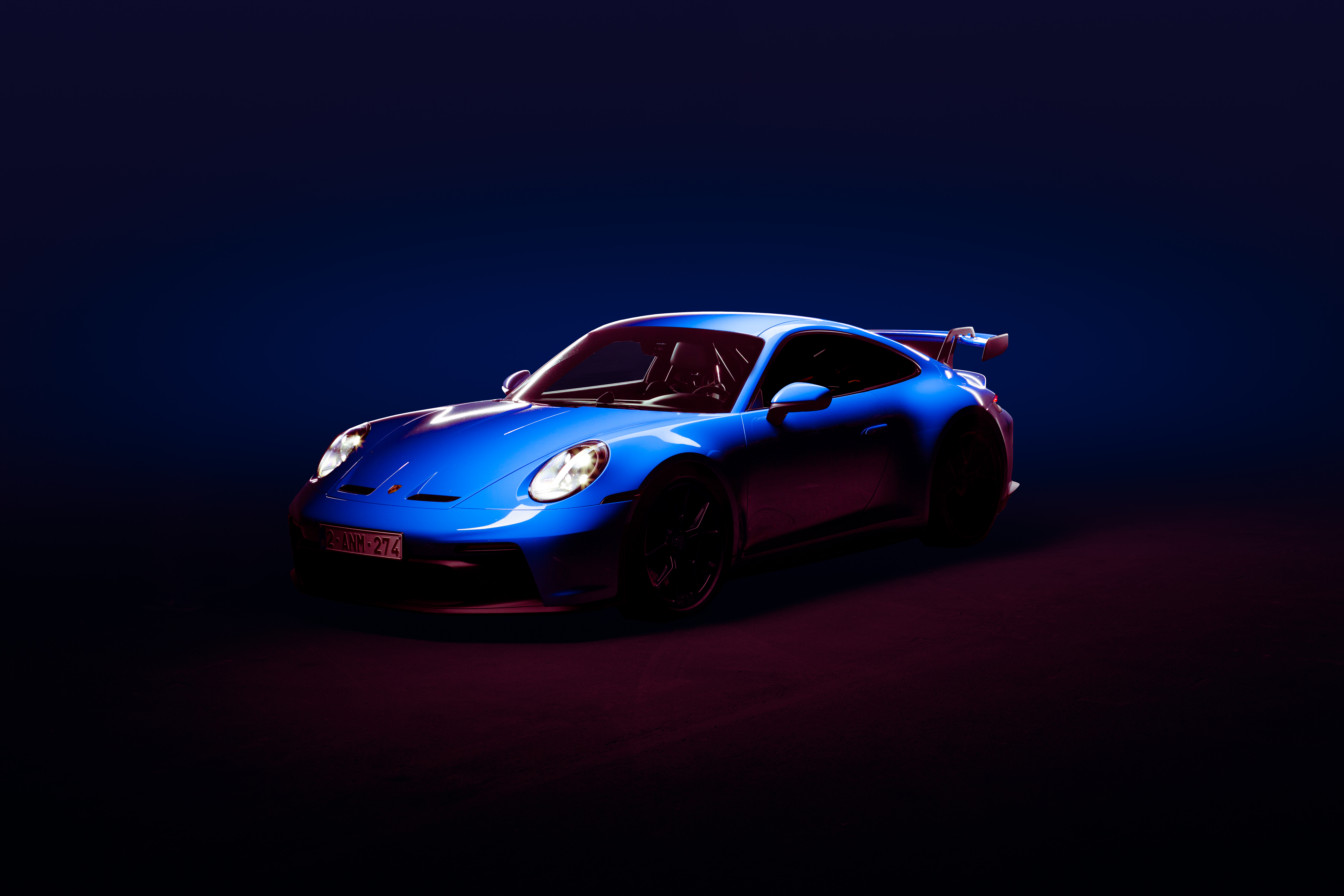 Porsche 911 GT3, Ästhetisch, CGI, 5K