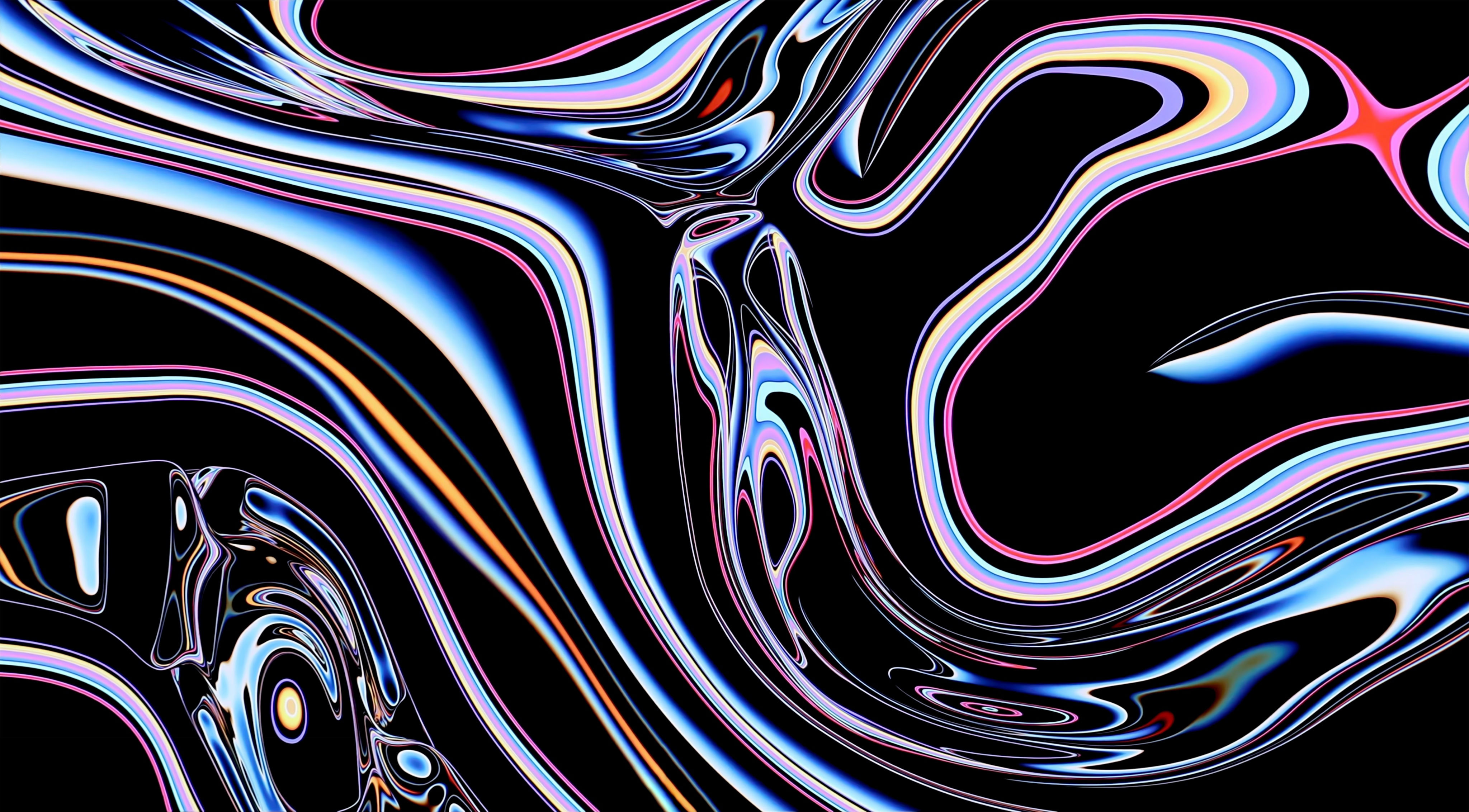 Psychedelisch, Apple Pro Display XDR, Stock, Flüssig