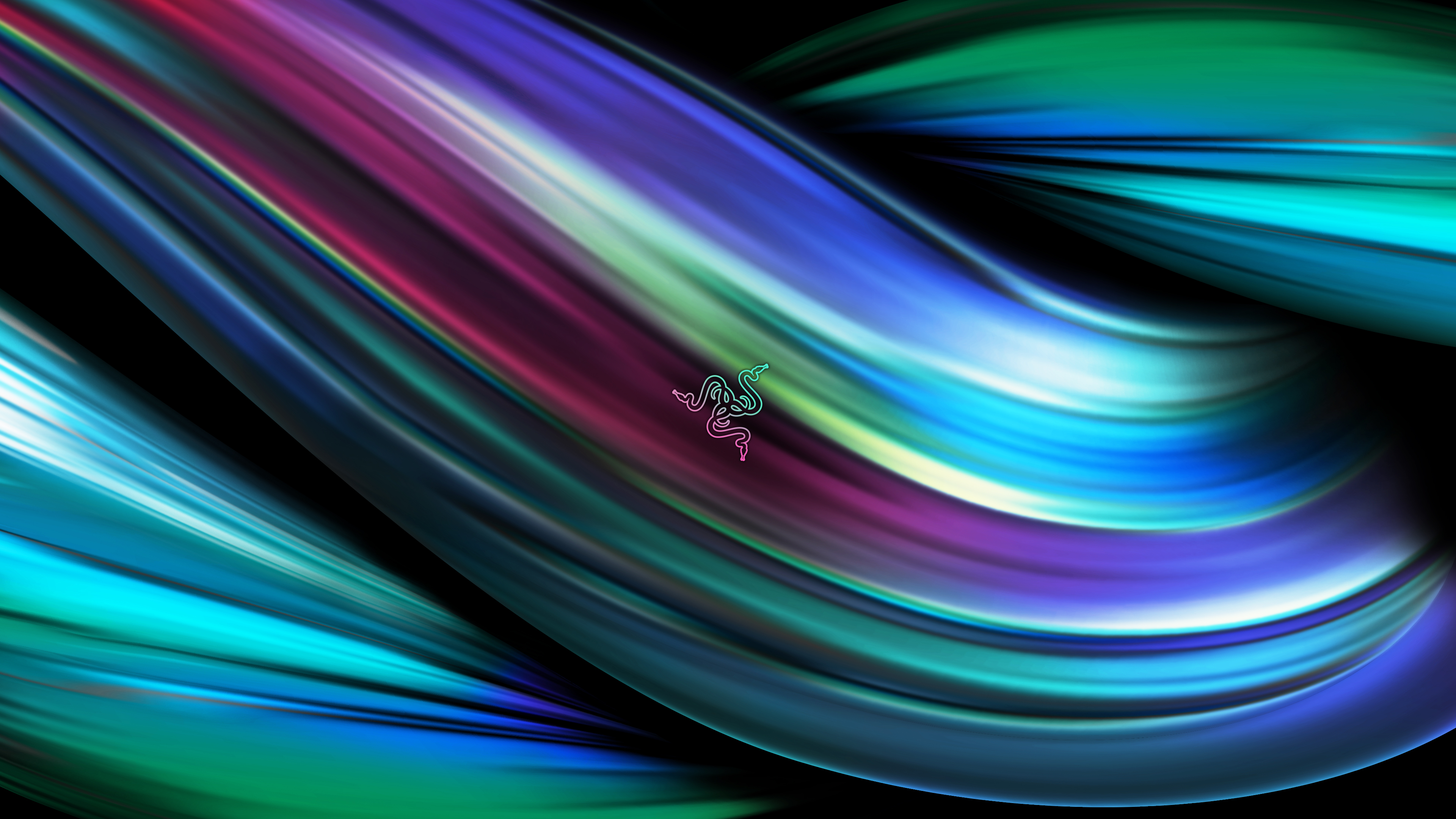 Razer, Wirbel, abstrakter Hintergrund, verdreht, farbenfroh