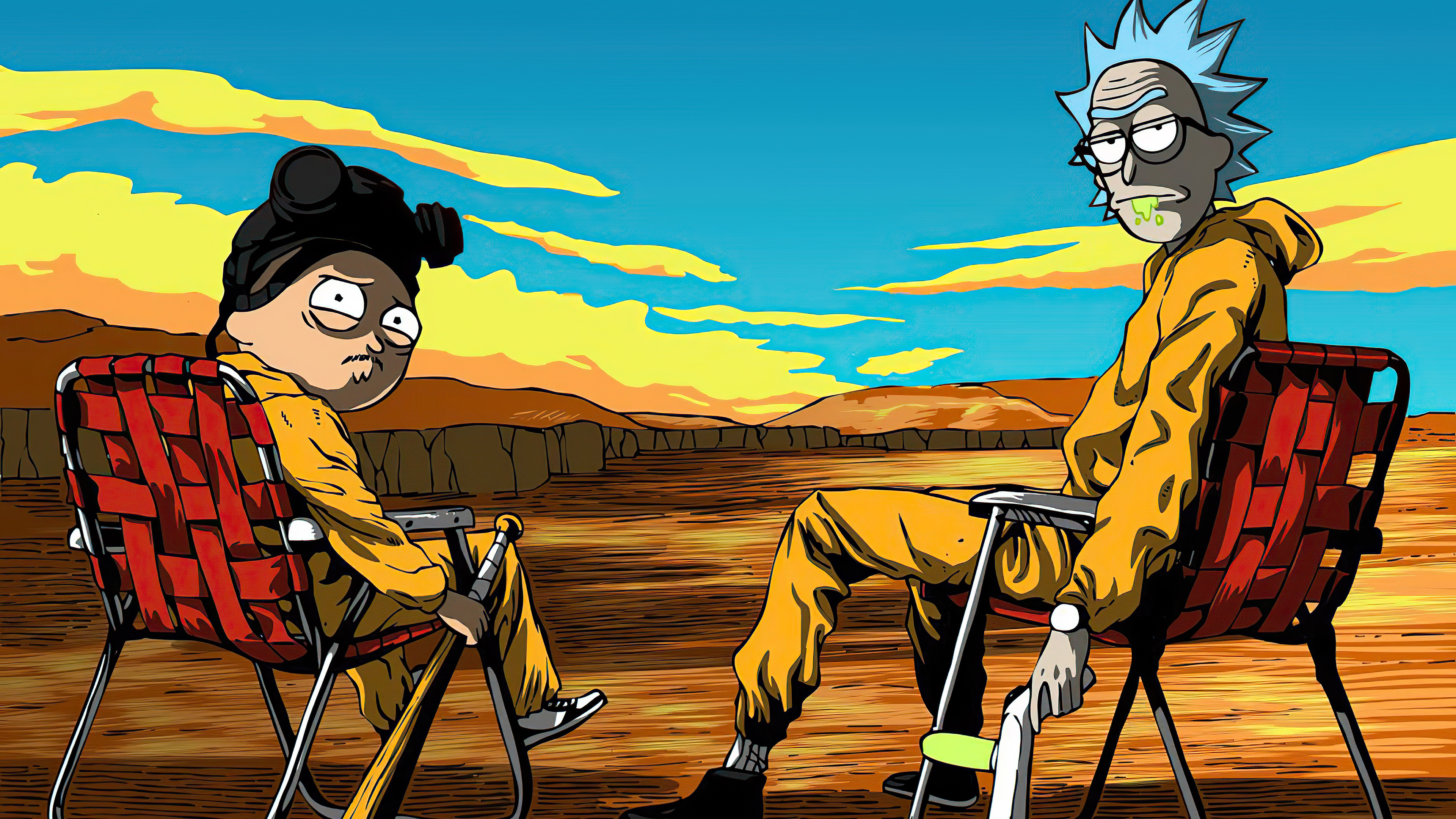 Rick and Morty, Breaking Bad, Fernsehserie, Rick Sanchez als Walter White, Morty Smith als Jesse Pinkman