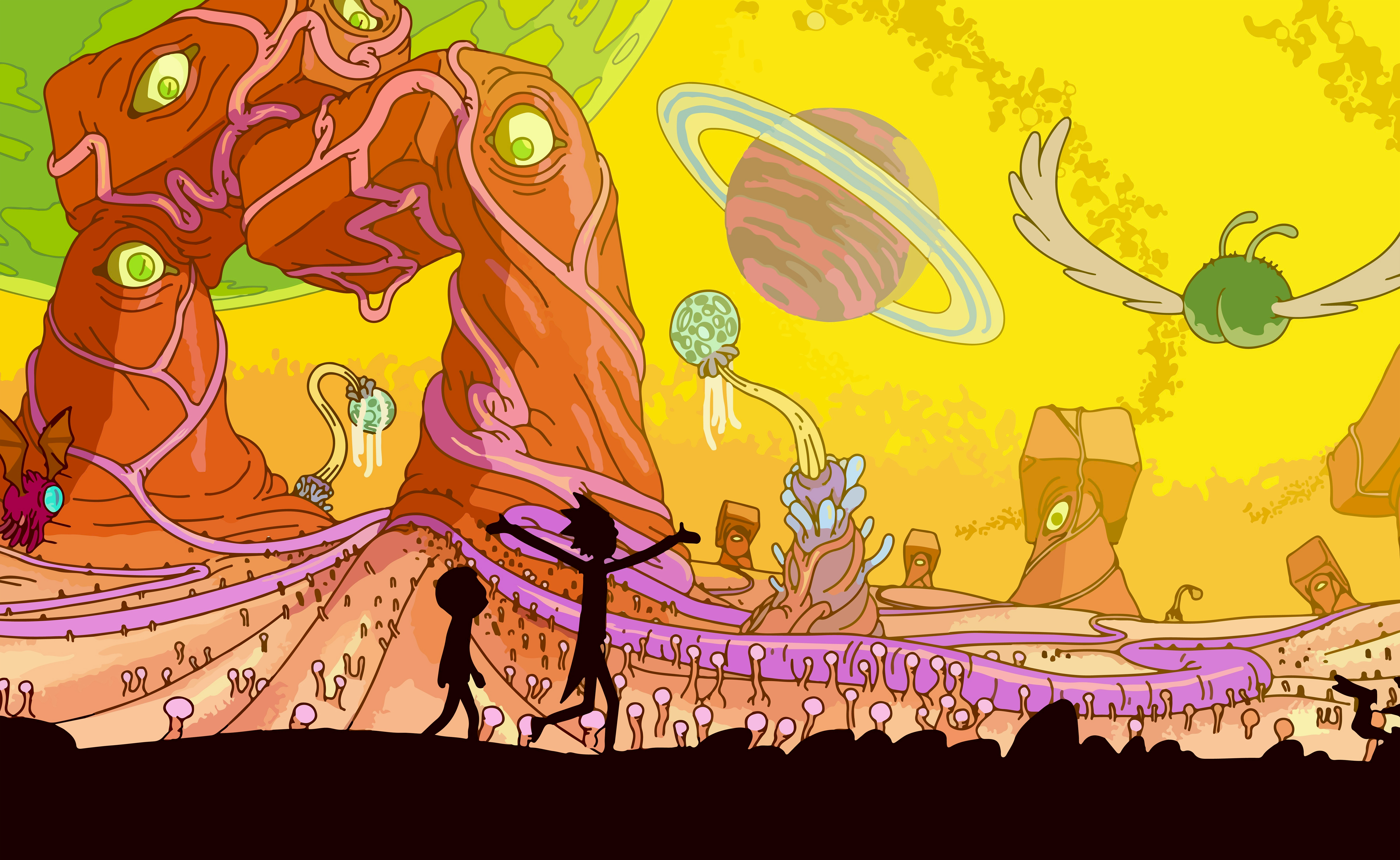 Rick and Morty, Zeichentrick, Rick Sanchez, Morty Smith, Fernsehserie, 5K, 8K