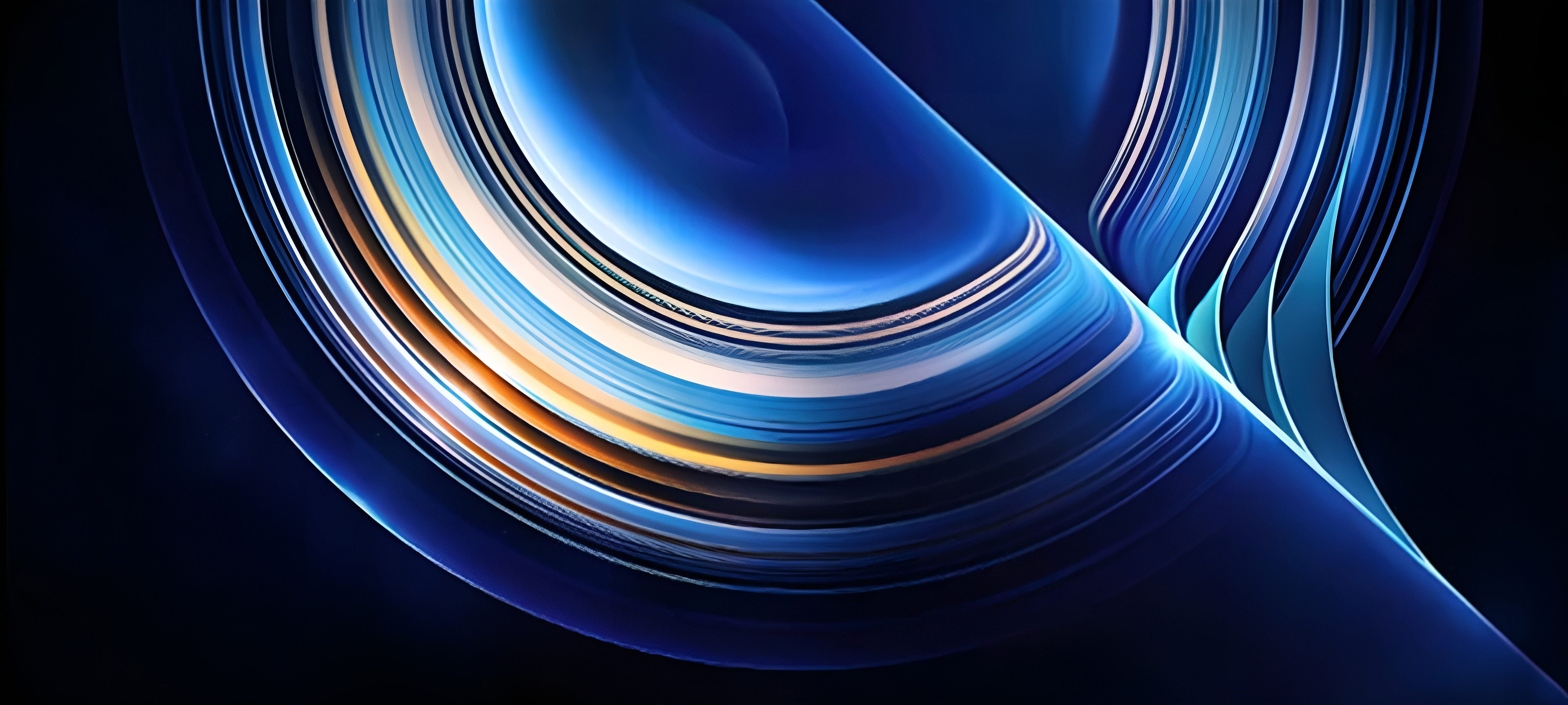 Ringe, Blauer Hintergrund, Redmi K50 Pro, Stock