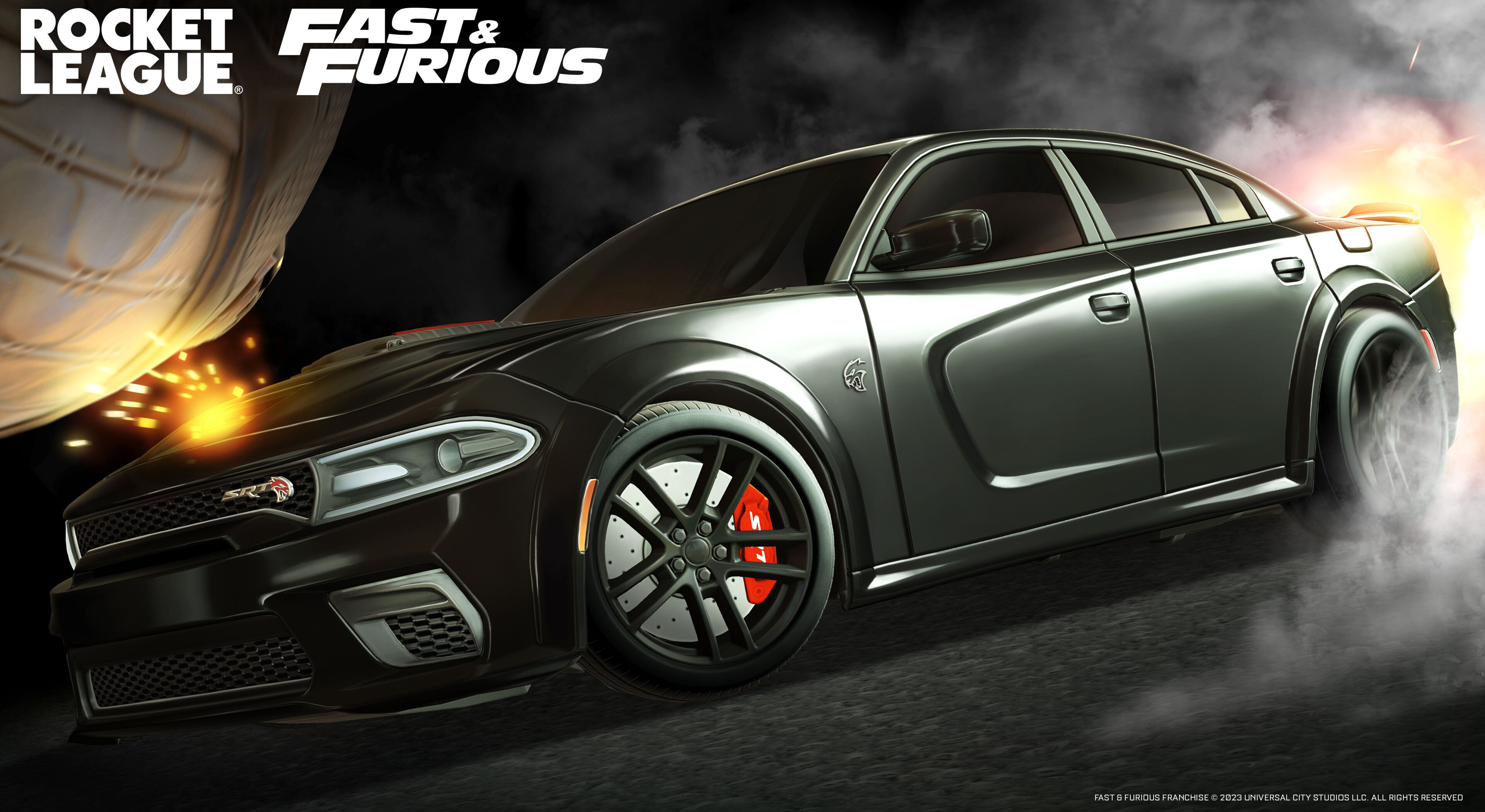 Rocket League, Fast & Furious, Dodge Charger SRT Hellcat