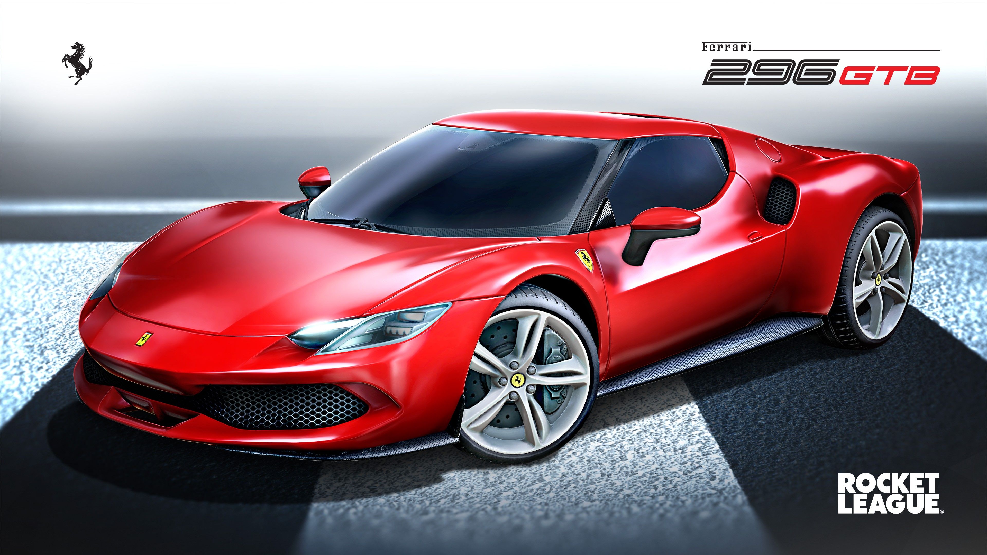 Rocket League, Ferrari 296 GTB, Rote Autos