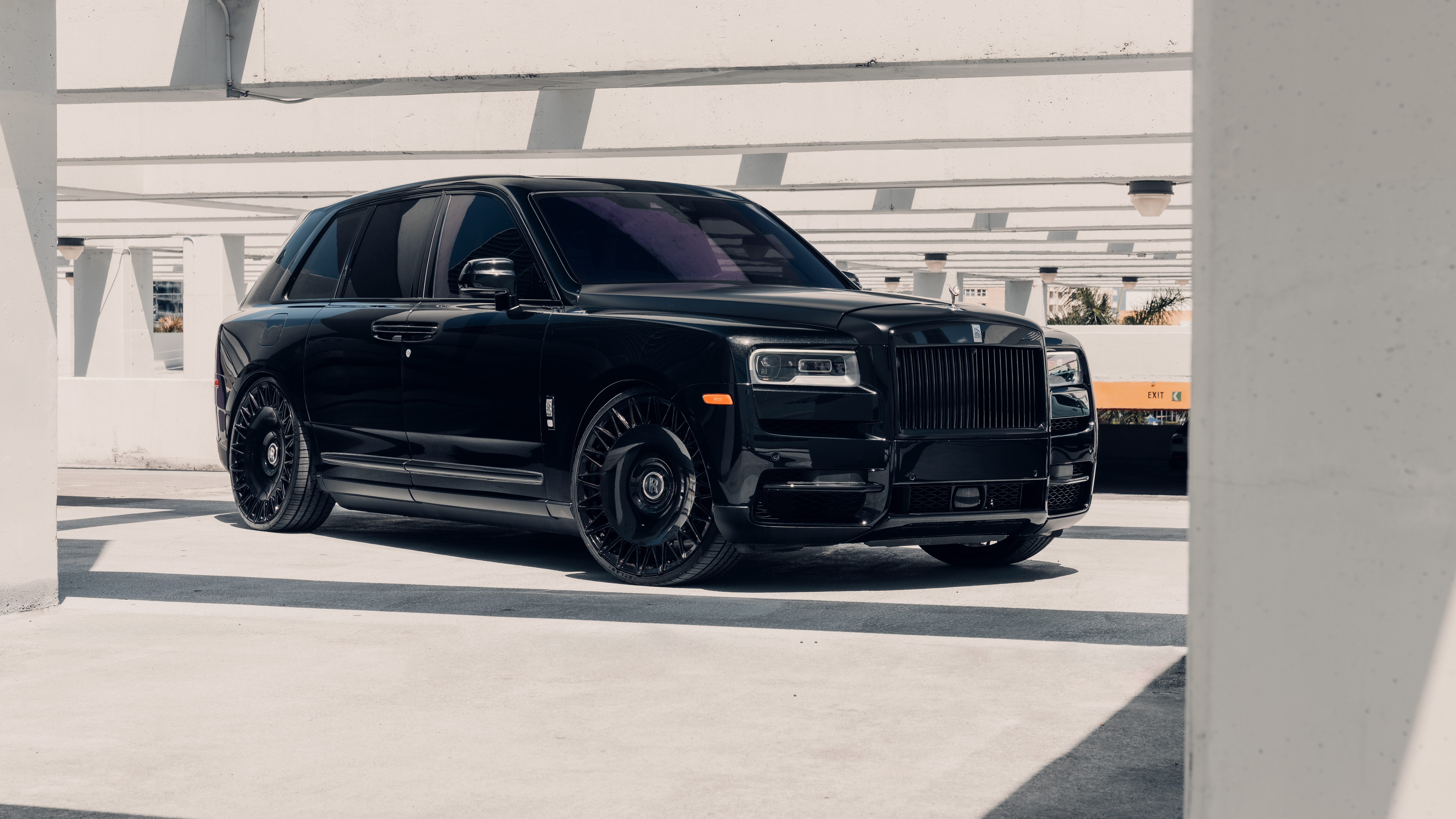 Rolls-Royce Cullinan, schwarze Autos, 5K, 8K