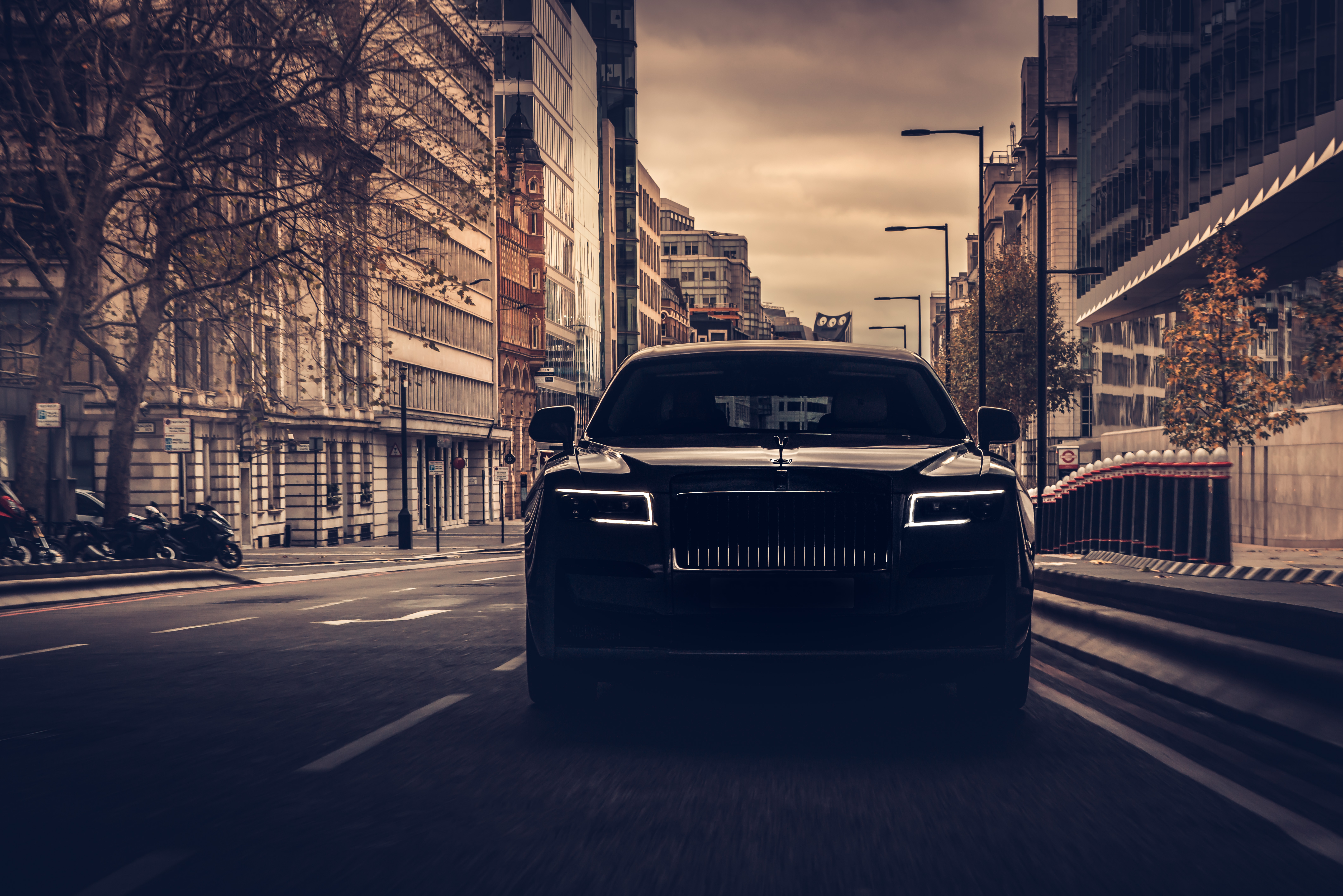 Rolls-Royce Ghost, Dunkel, 2021, Schwarze Autos, 5K