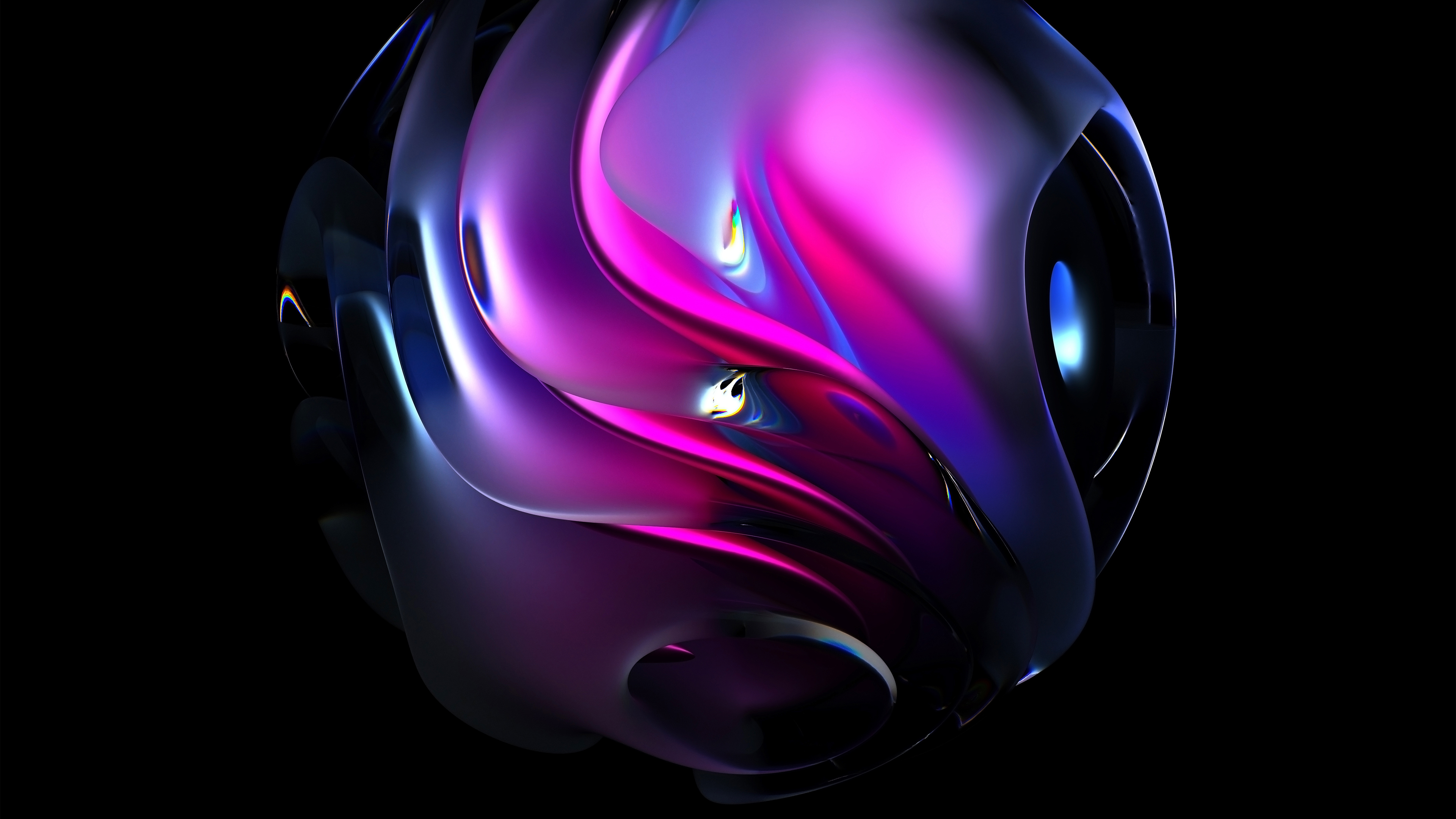 Rosa Abstrakt, AMOLED, Dunkle Ästhetik, Motorola Edge 30 Neo, Schwarzer Hintergrund, Stock