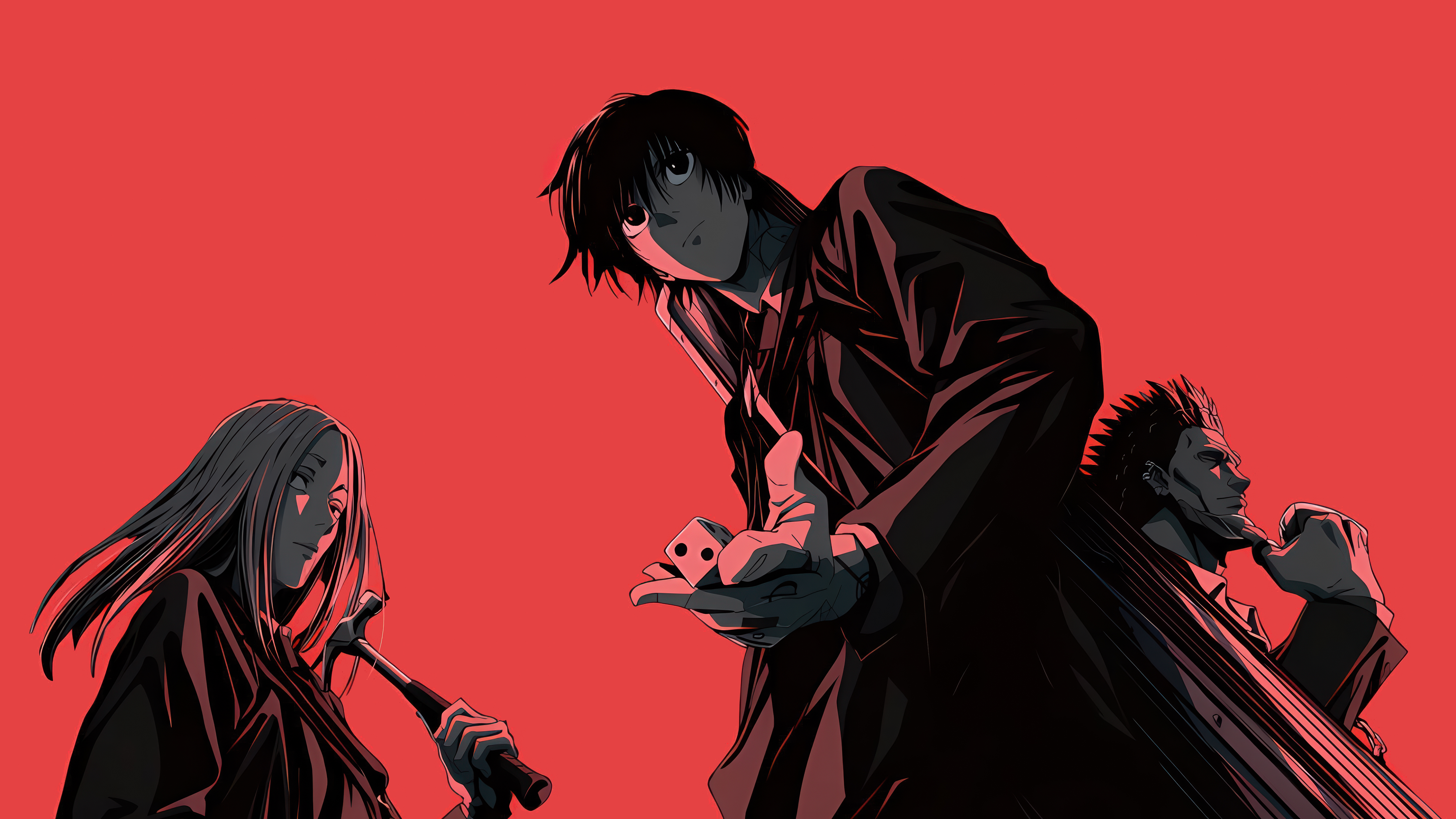 Sakamoto Days, 2025, Taro Sakamoto, 5K, roter Hintergrund