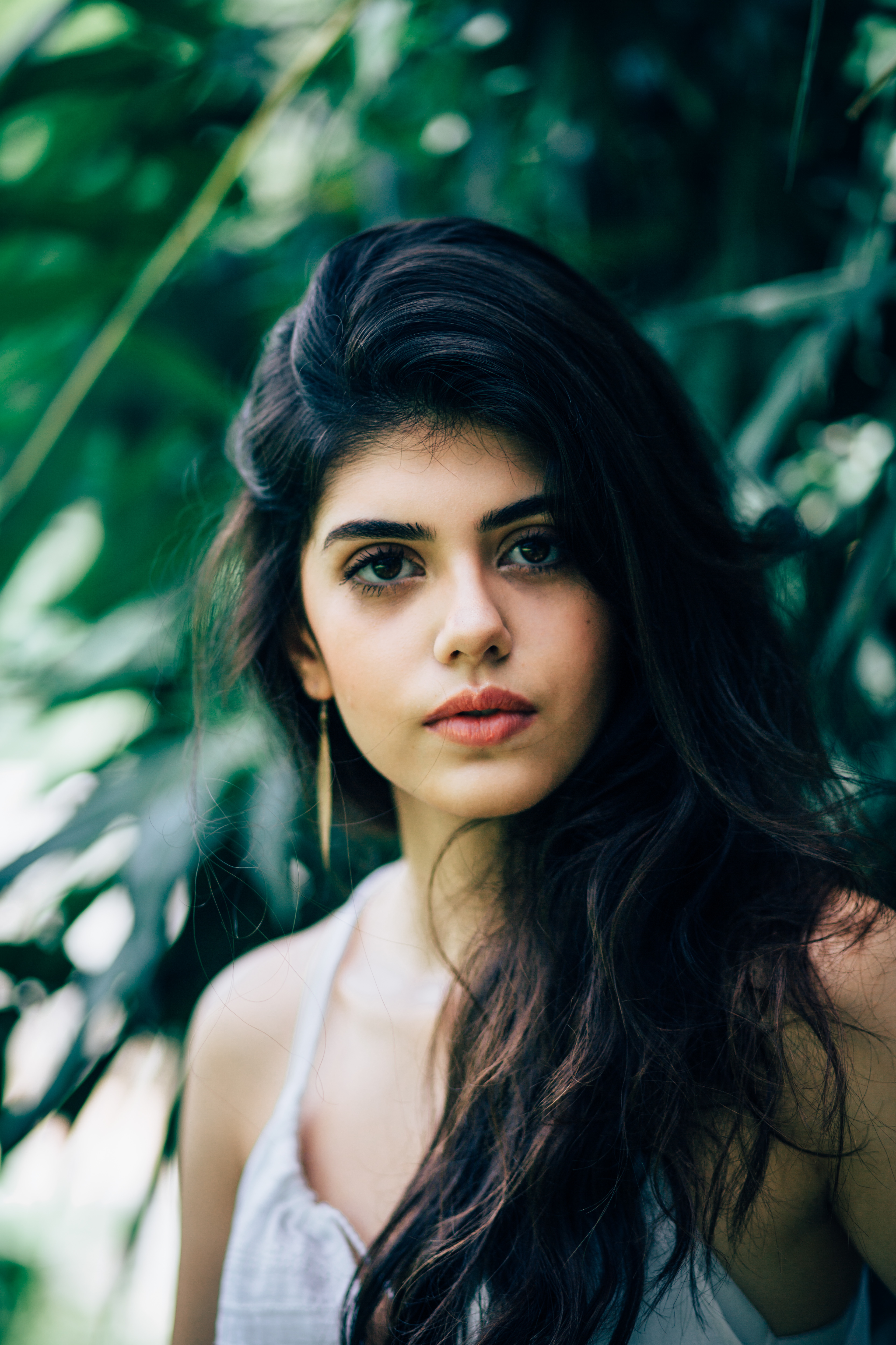 Sanjana Sanghi, Nahaufnahme, Dil Bechara Schauspielerin, Schöne Schauspielerin, Bollywood-Schauspielerin, Indische Schauspielerin