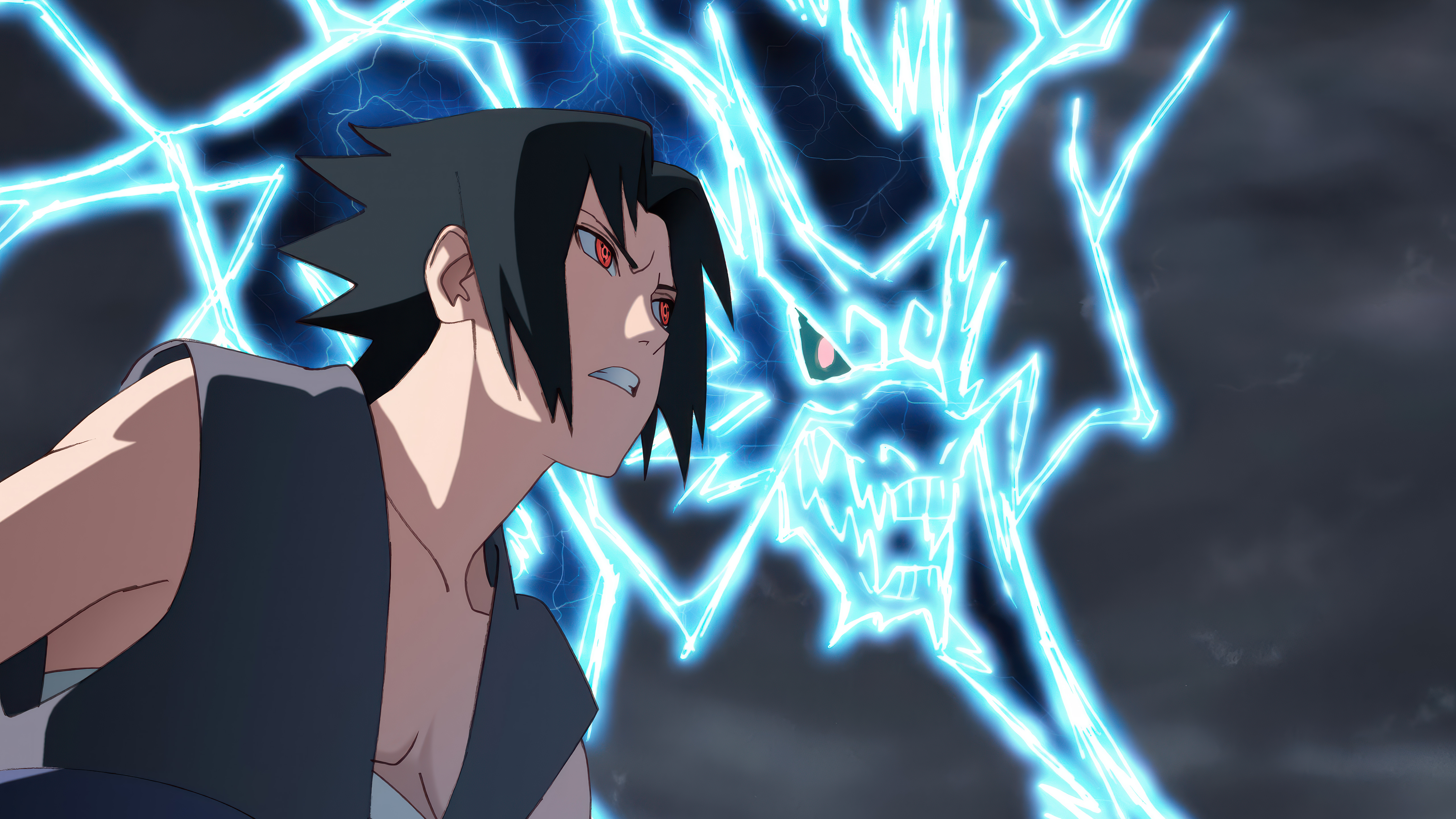 Sasuke Uchiha, Kirin, Blitzeinschlag, 5K, Naruto
