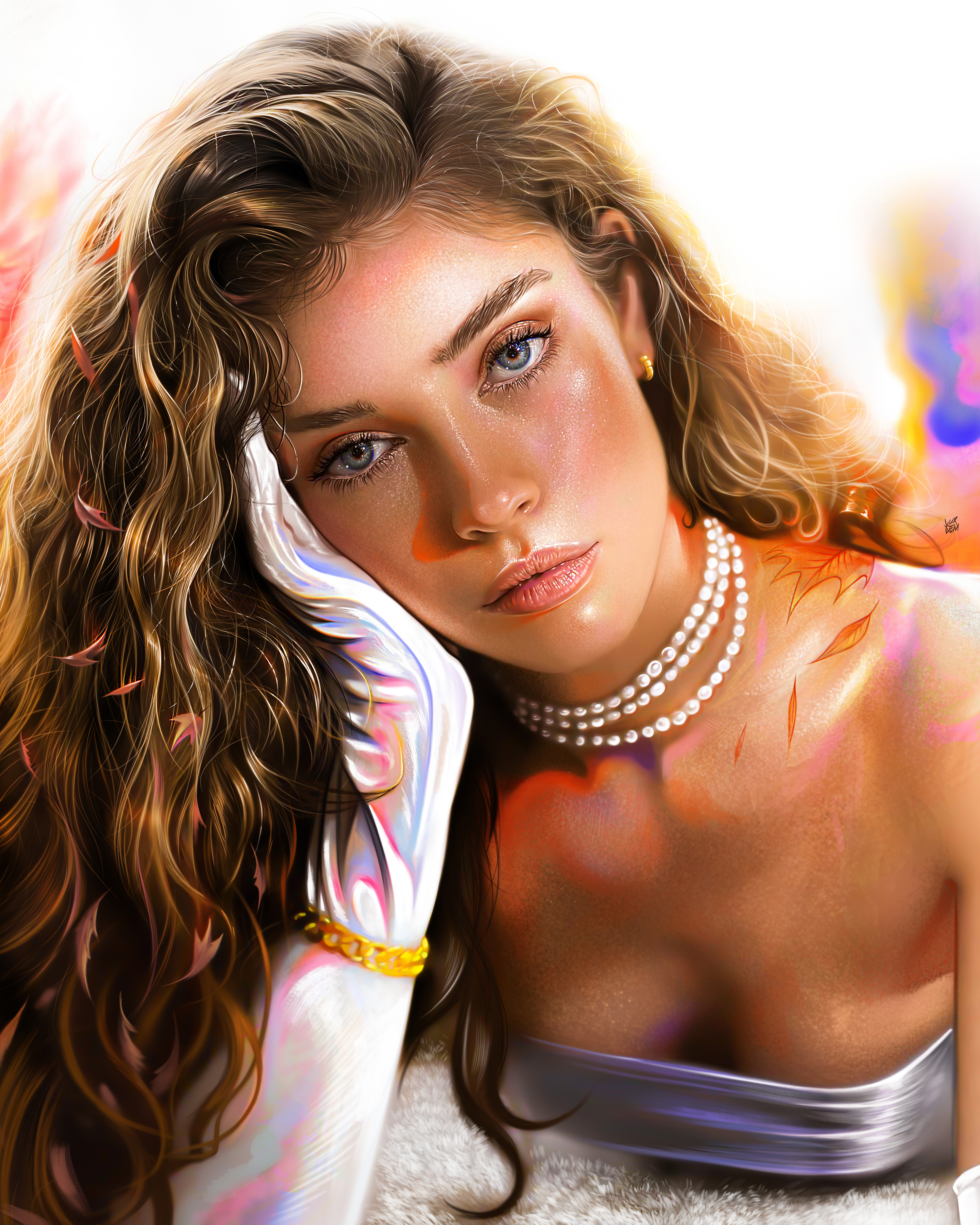 Schönes Mädchen, Artwork, Digitale Kunst, 5K