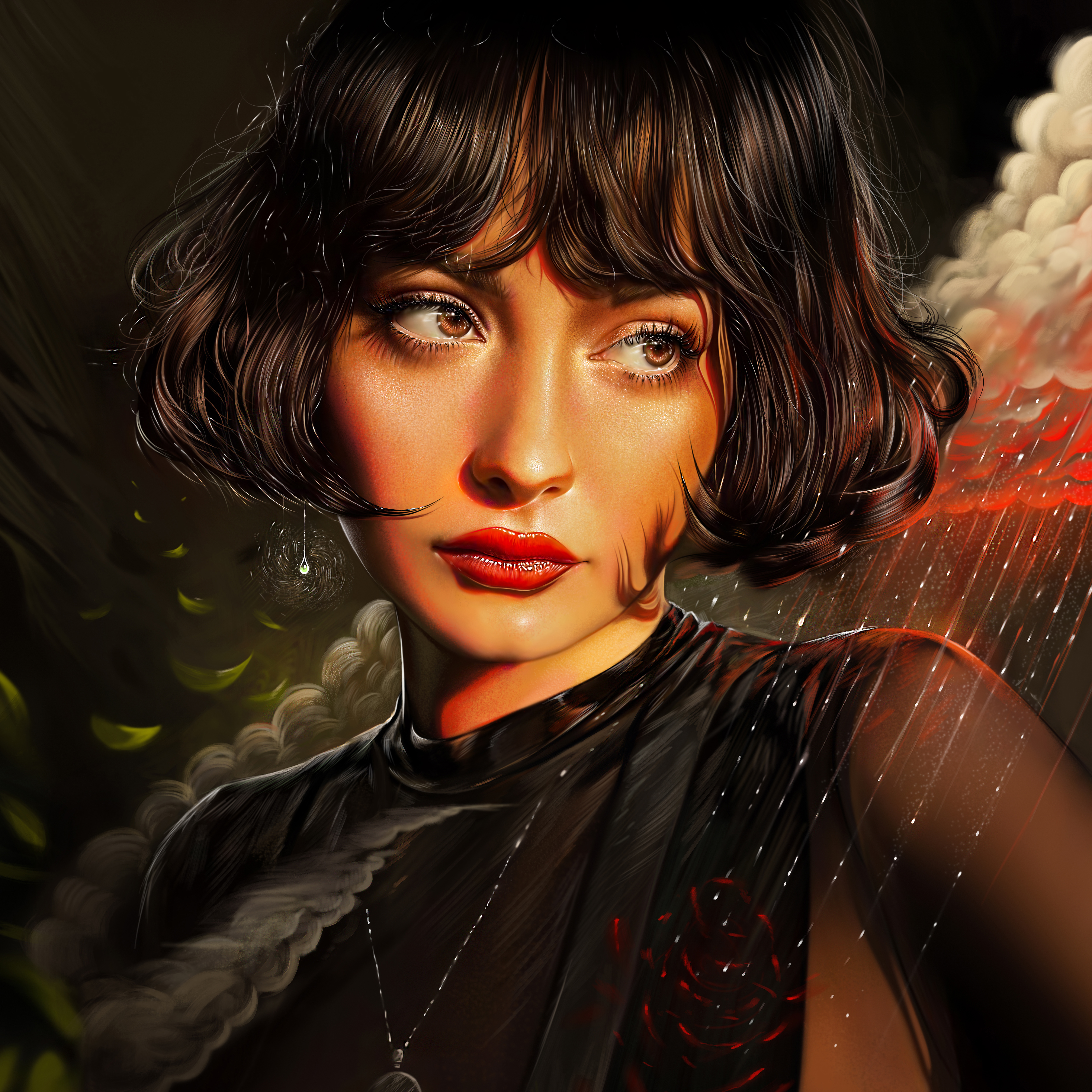 Schönes Mädchen, Taylor Lashae, Porträt, Mädchenhafte Hintergründe, 5K