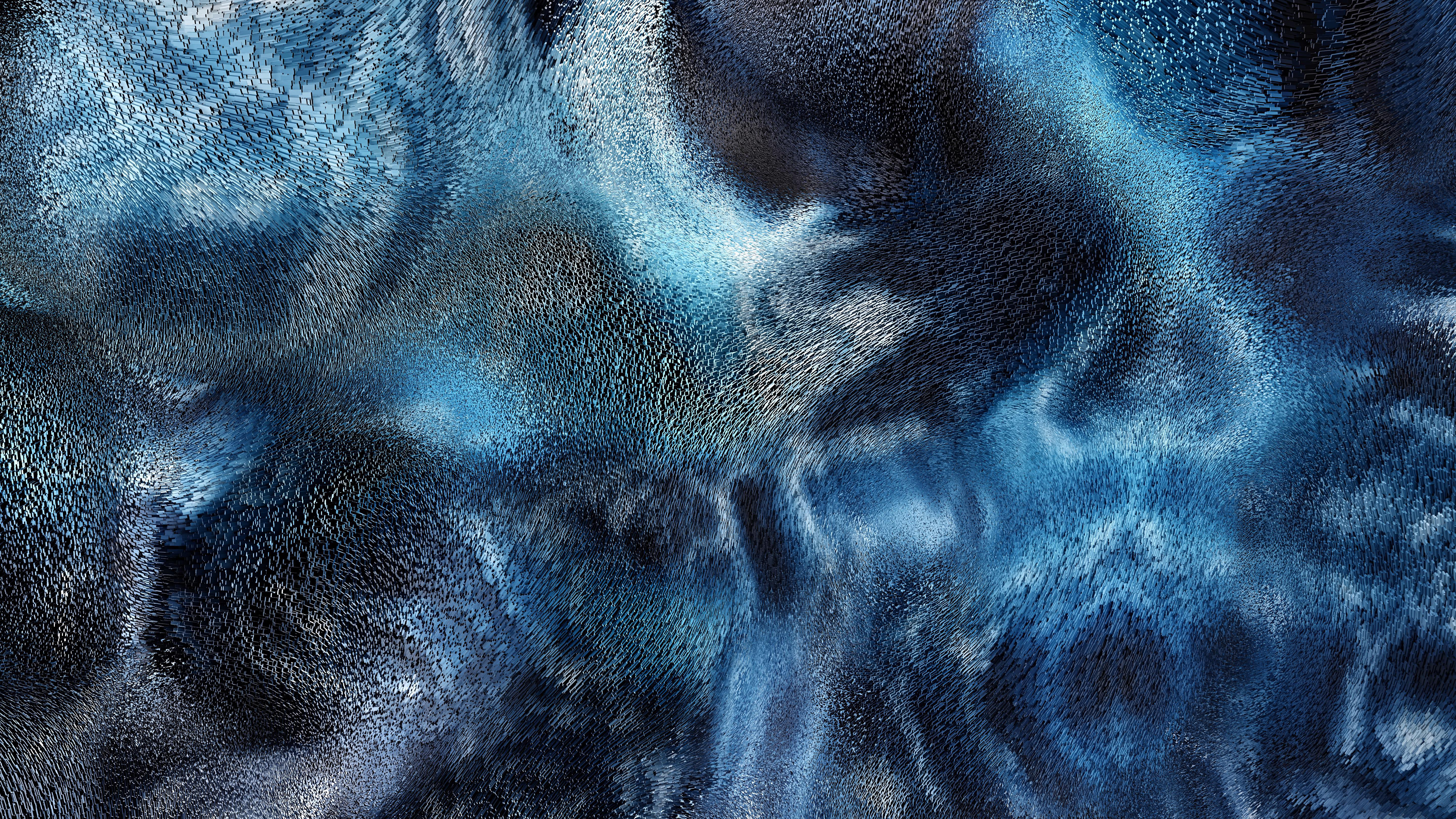 Schwarm, Partikel, Blau, 5K