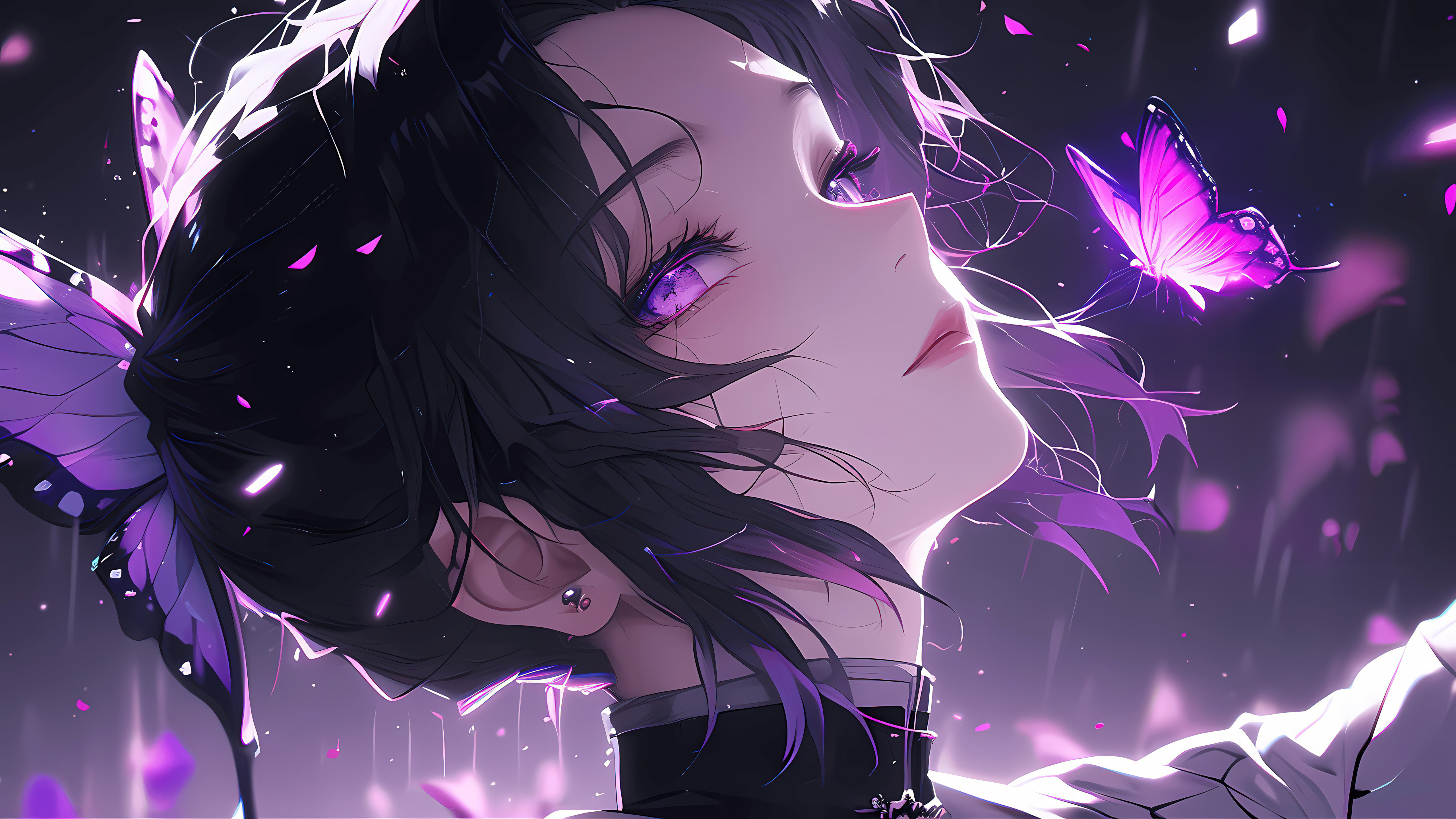 Shinobu Kocho, Lila Ästhetik, Demon Slayer: Kimetsu no Yaiba, 5K
