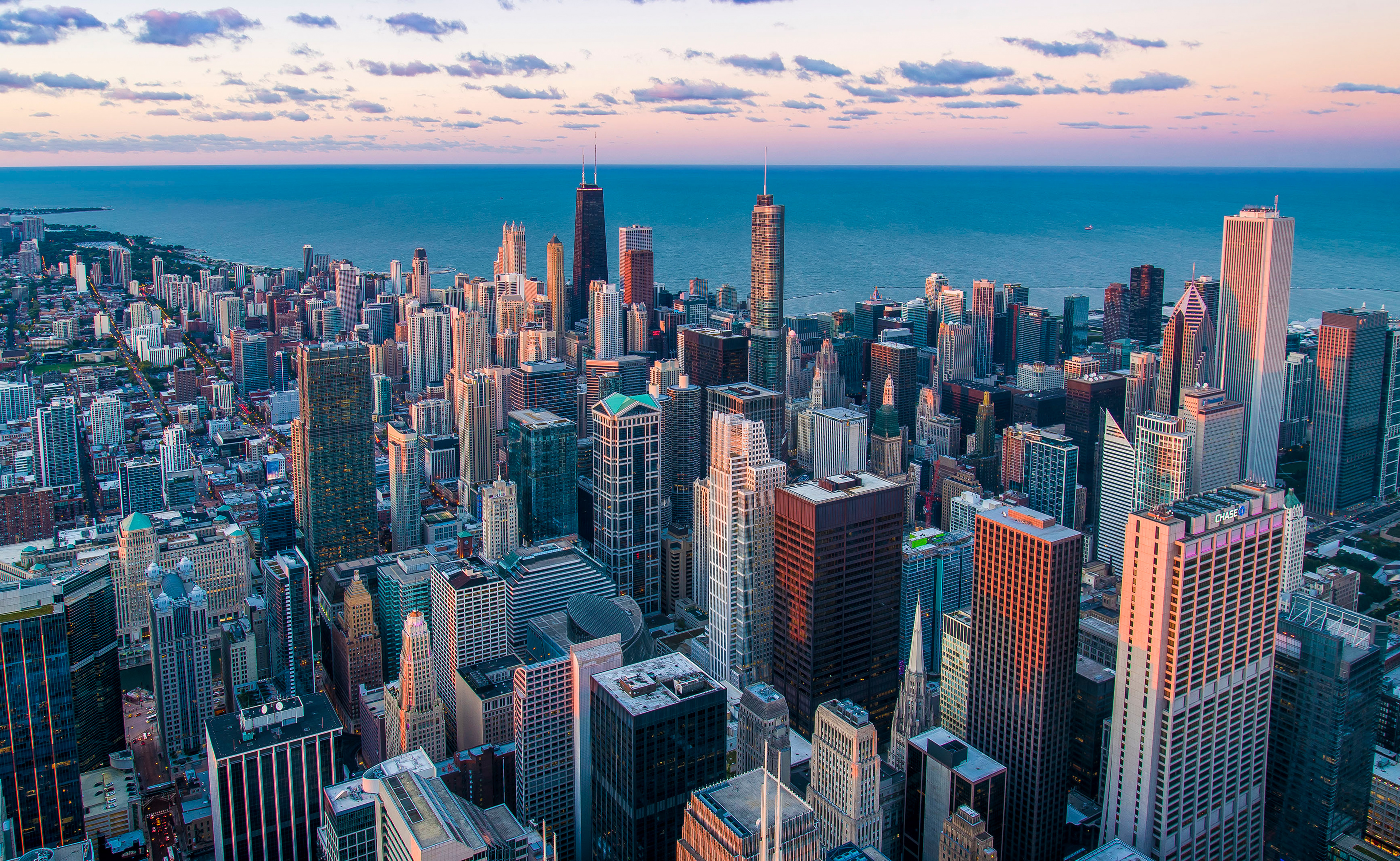 Skyline, Chicago, Vereinigte Staaten, Stadtbild, Luftaufnahme, Wolkenkratzer