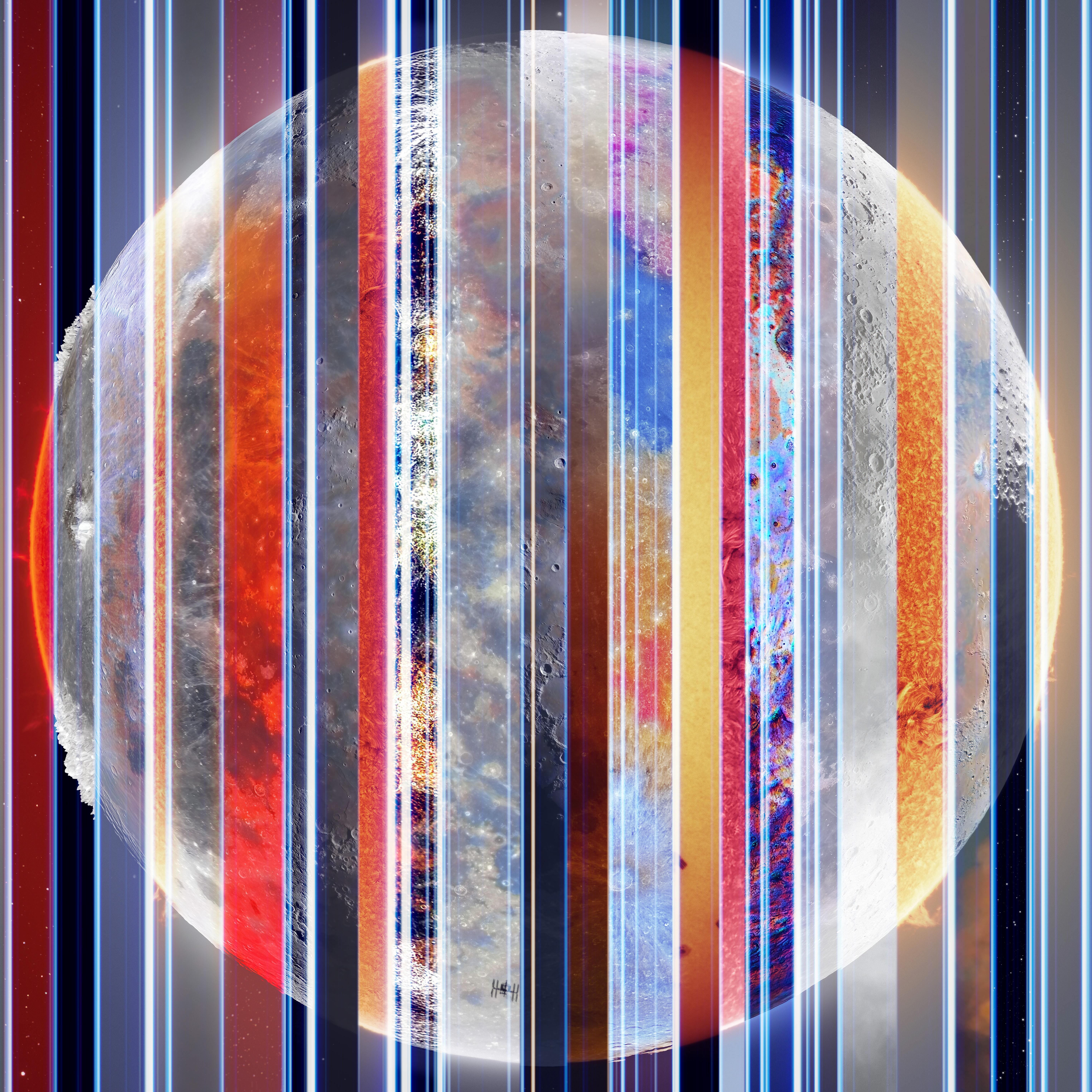 Solar, Lunar, Sonne, Mond, Komposition, 5K