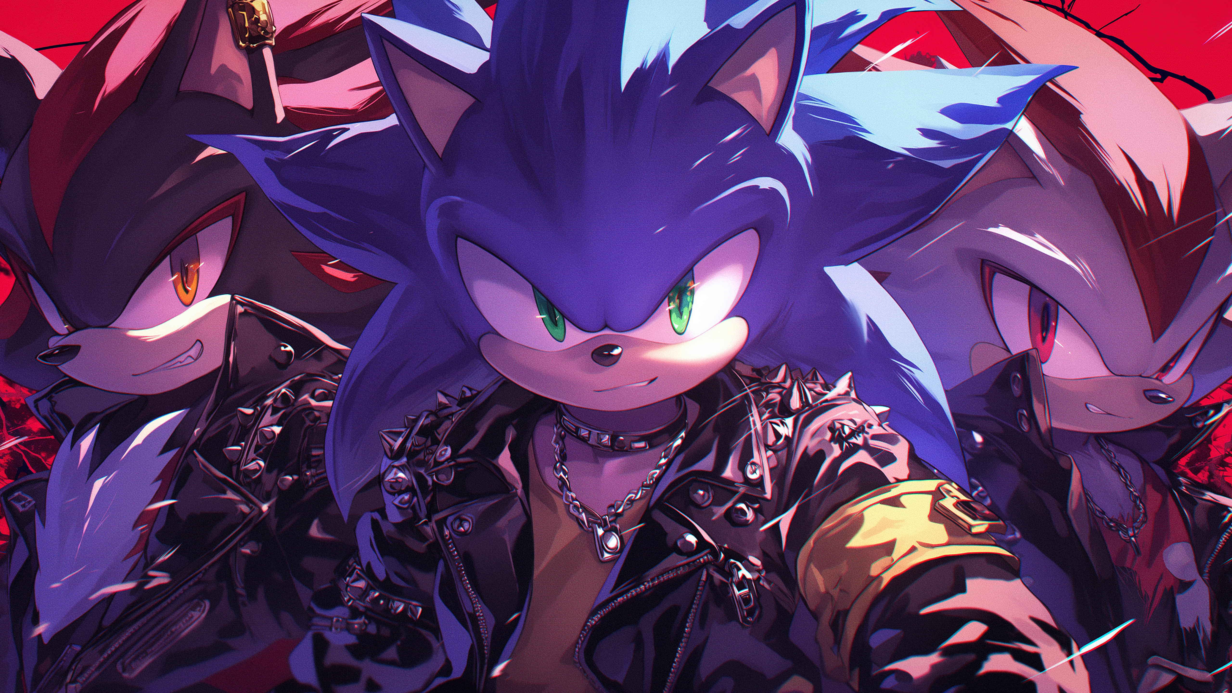 Sonic, Punkrock, 5K, KI-Kunst