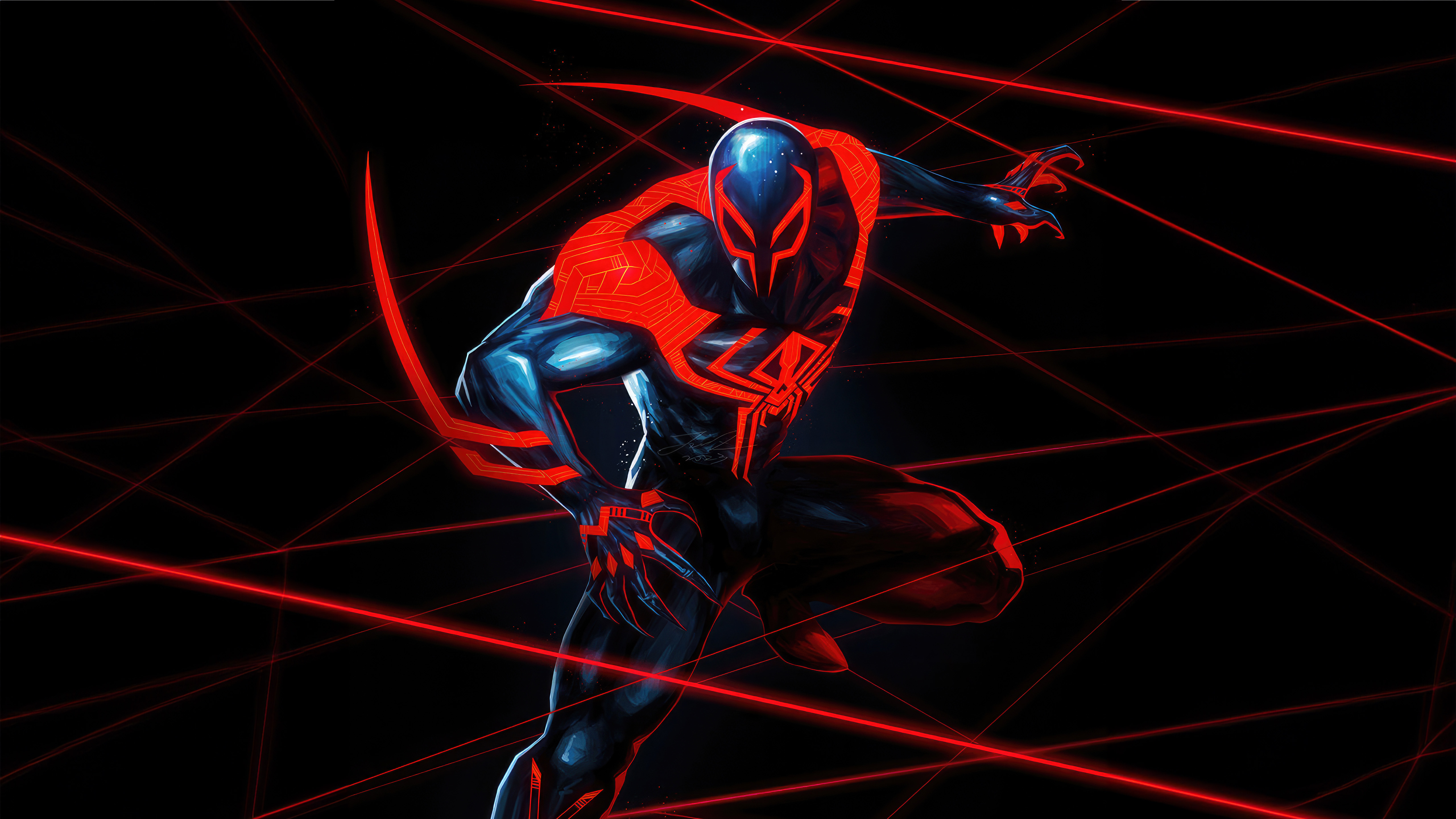 Spider-Man 2099, CGI, Dunkle Ästhetik, 5K