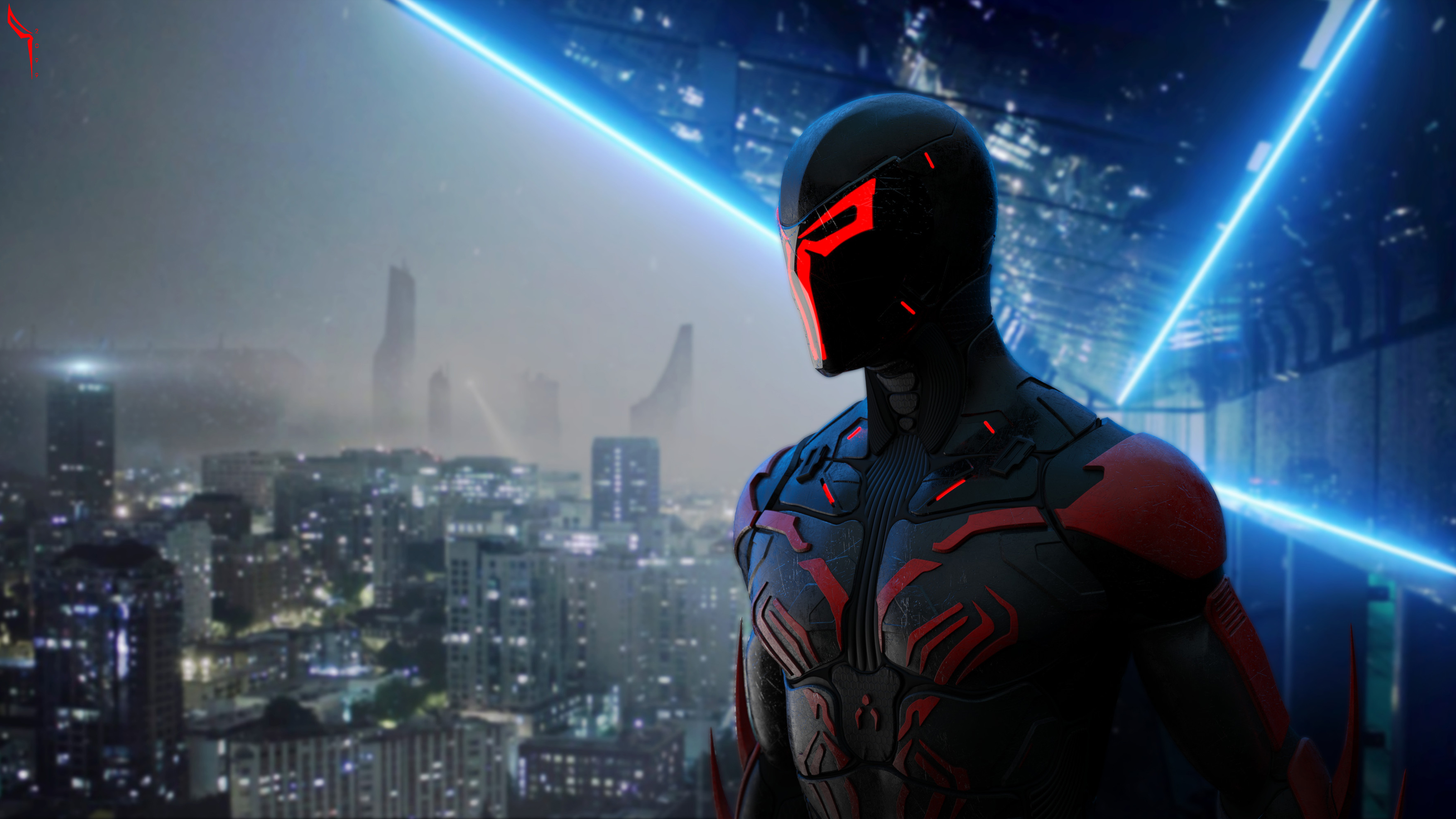 Spider-Man 2099, Superheld, Marvel Comics, Concept Art, Spiderman