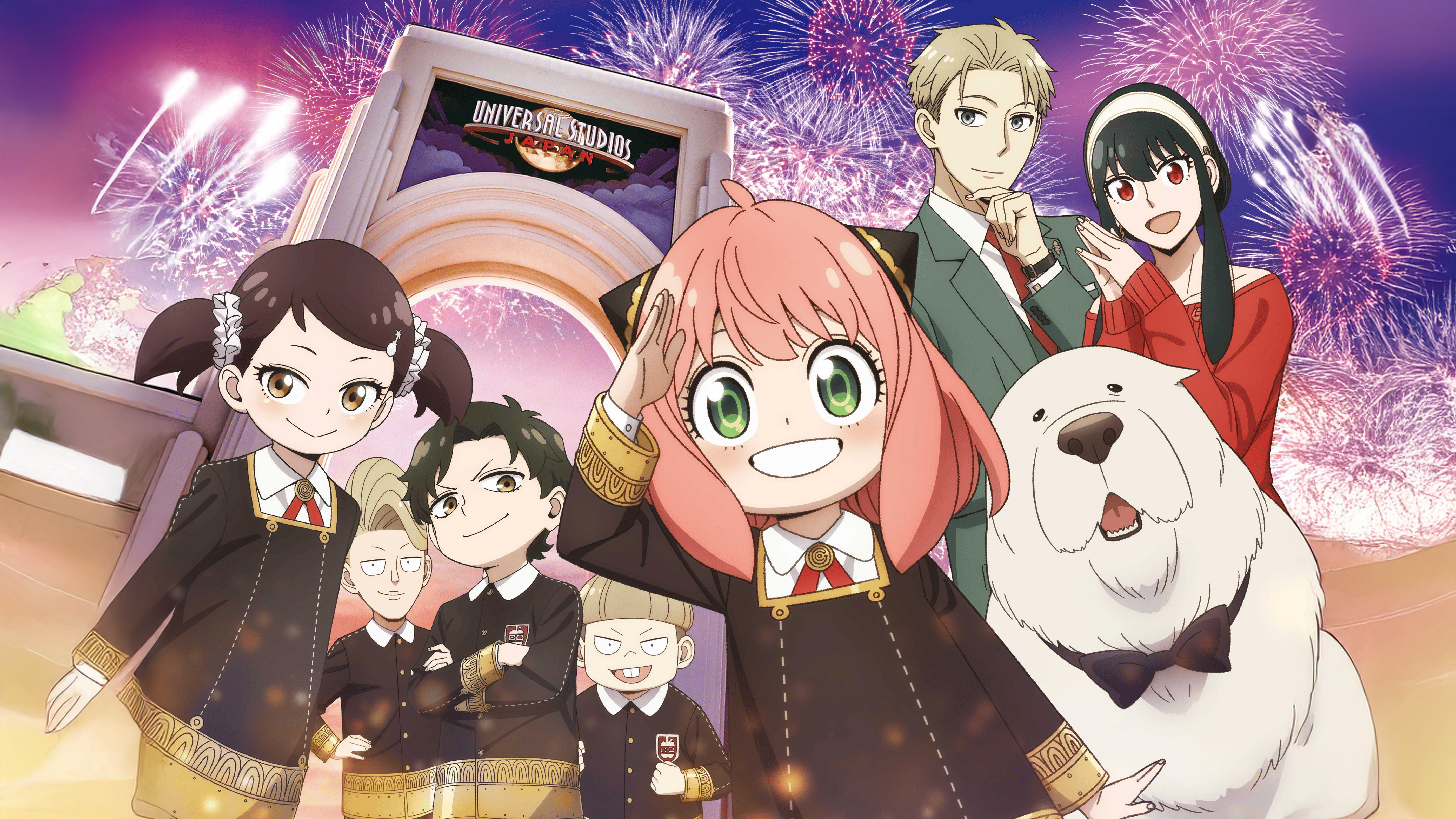 Spy x Family, Universal Studios Japan, Anya Forger, Feuerwerk, 5K
