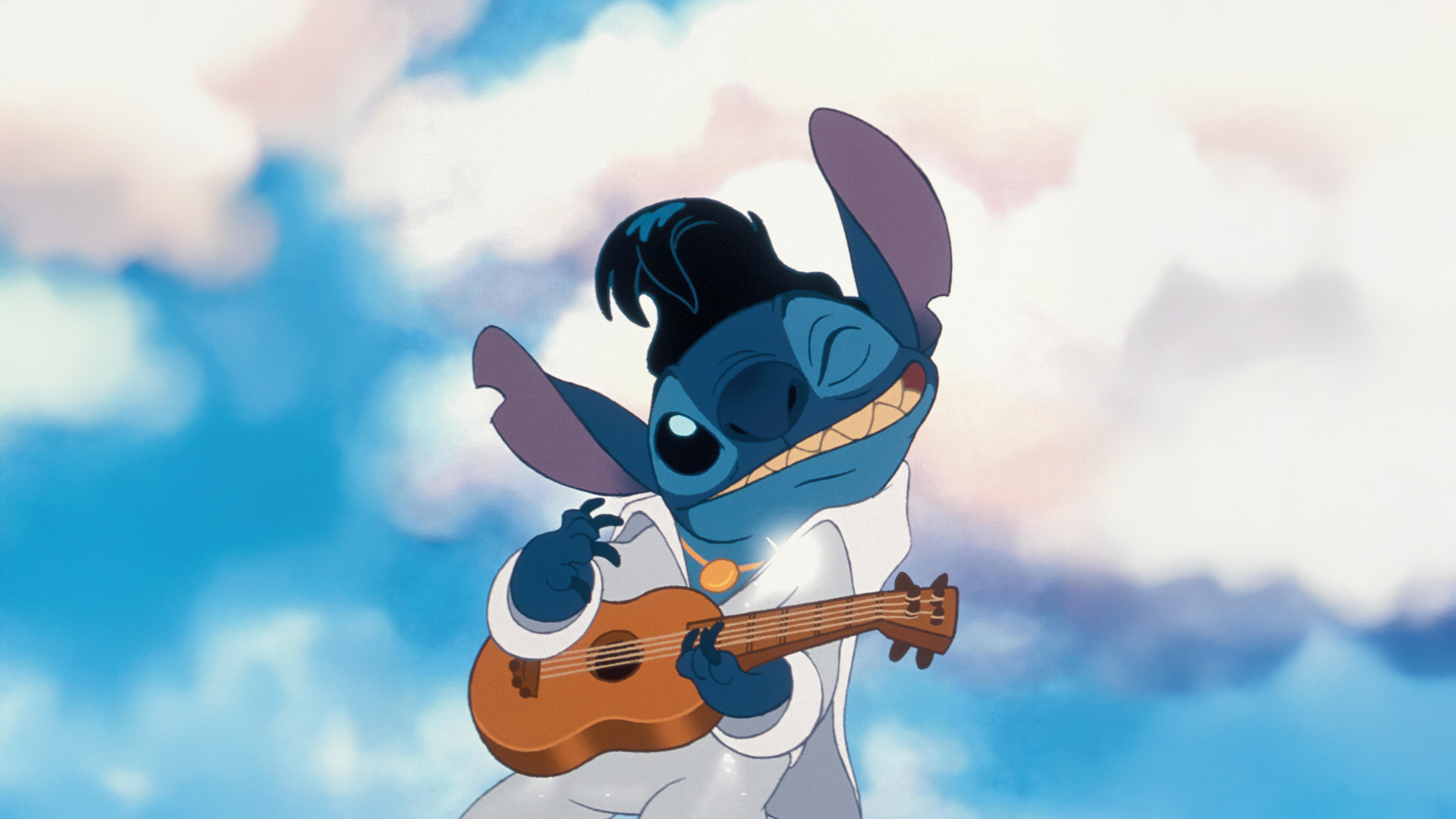 Stitch, Ukulele, 5K, Disney, Gitarre