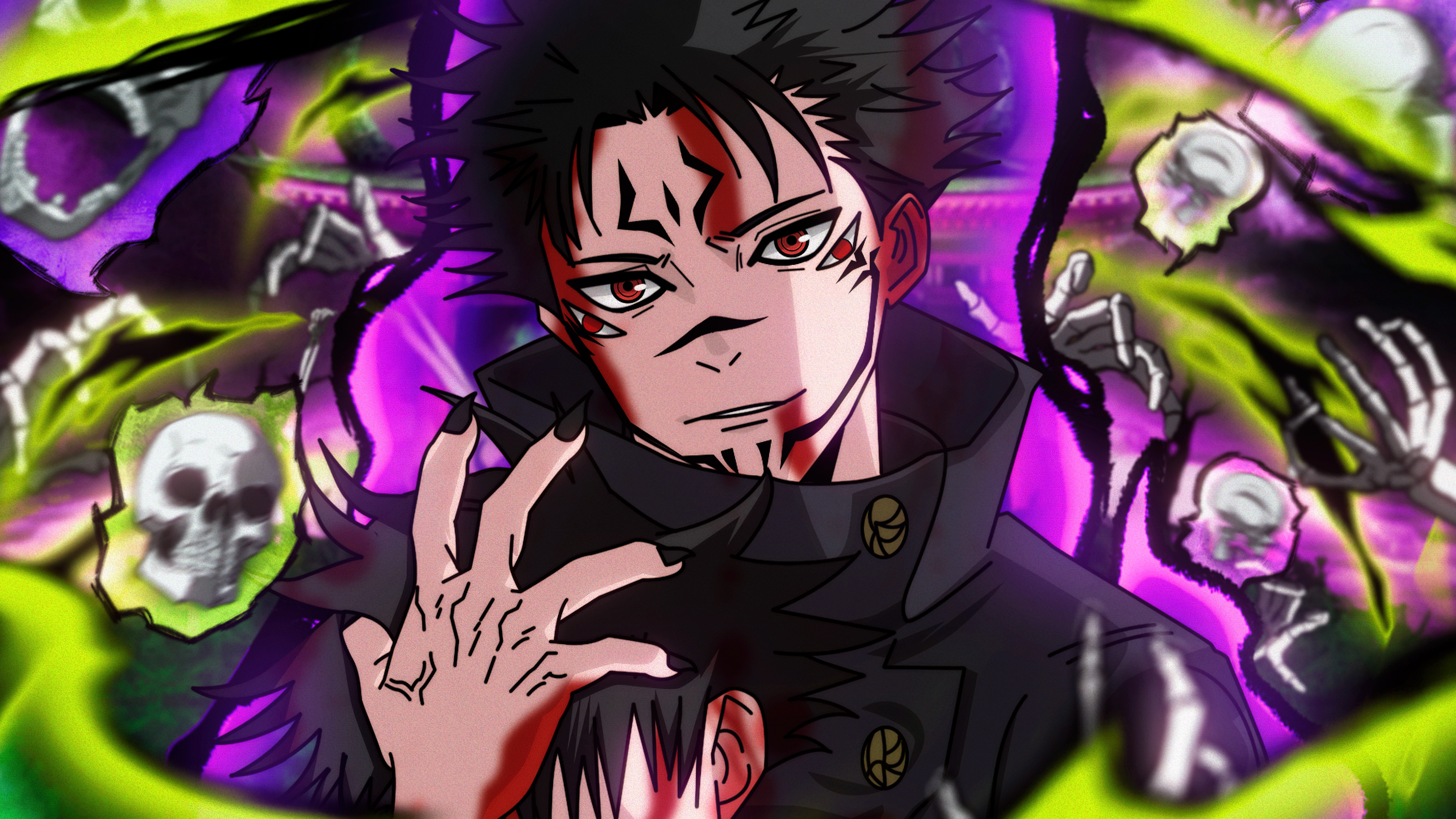 Sukuna, Ästhetisch, 5K, Jujutsu Kaisen