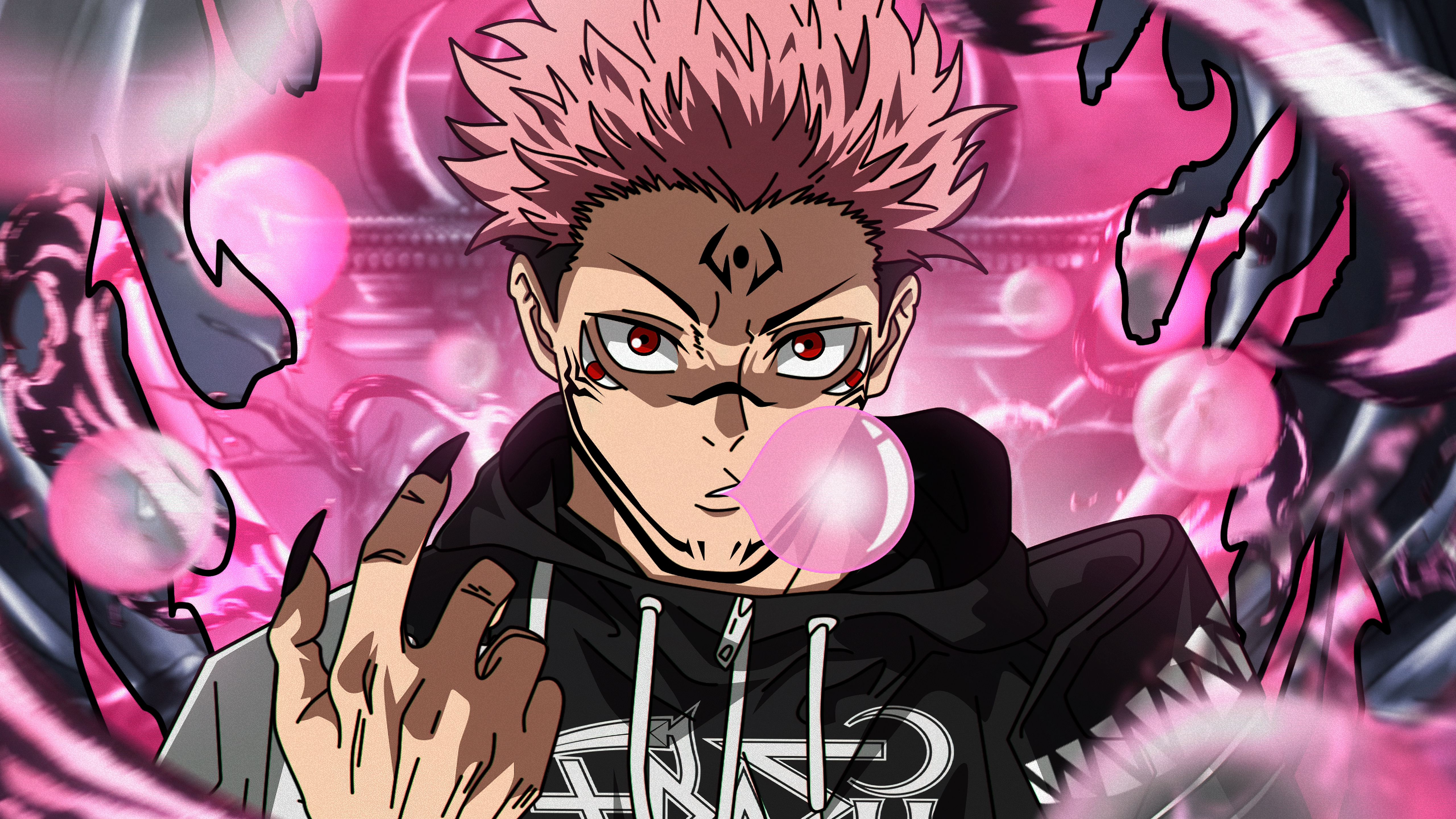 Sukuna, Rosa Ästhetik, Jujutsu Kaisen, 5K