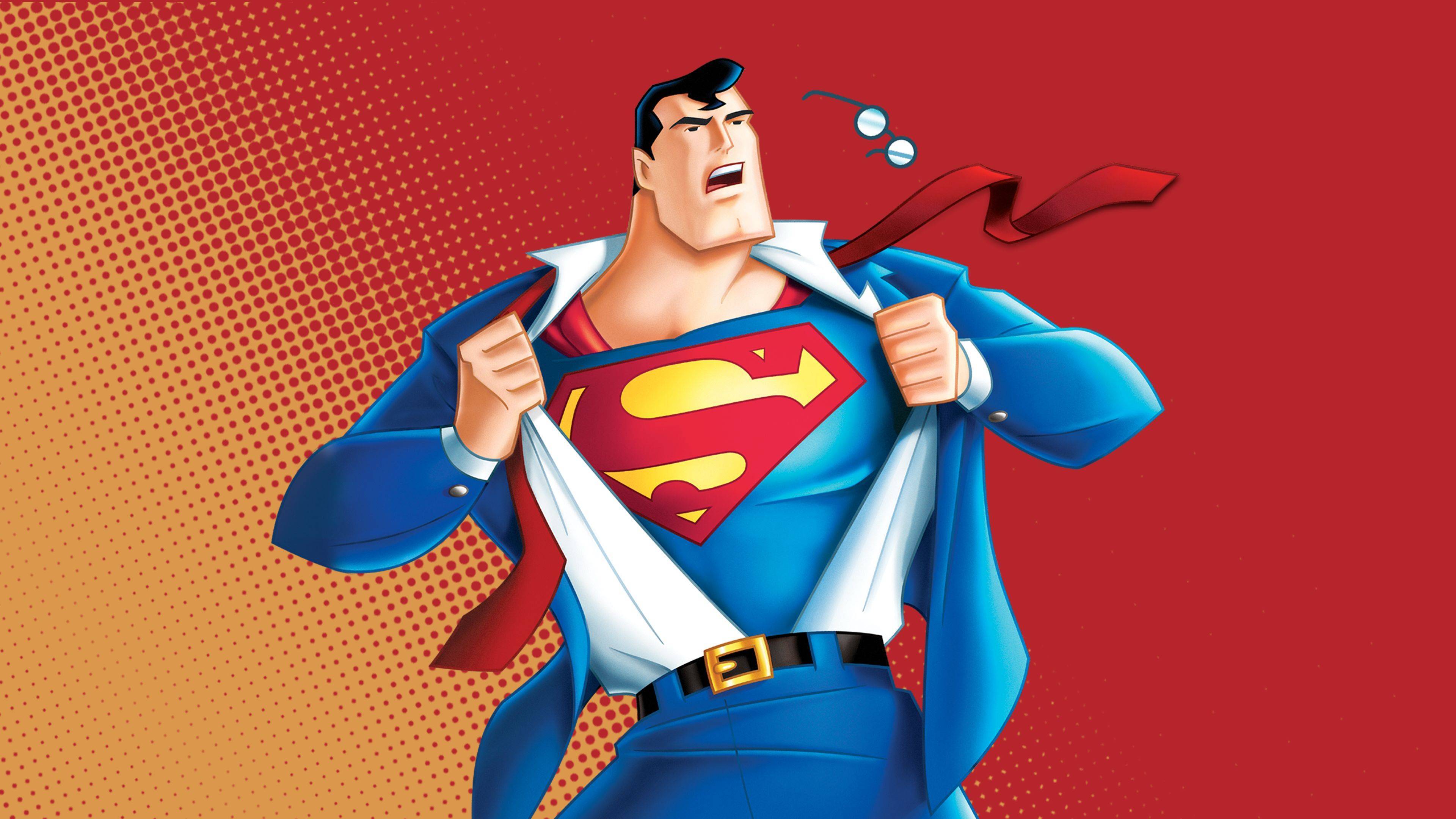 Superman, Animationsserie, Cartoon, Verlaufshintergrund