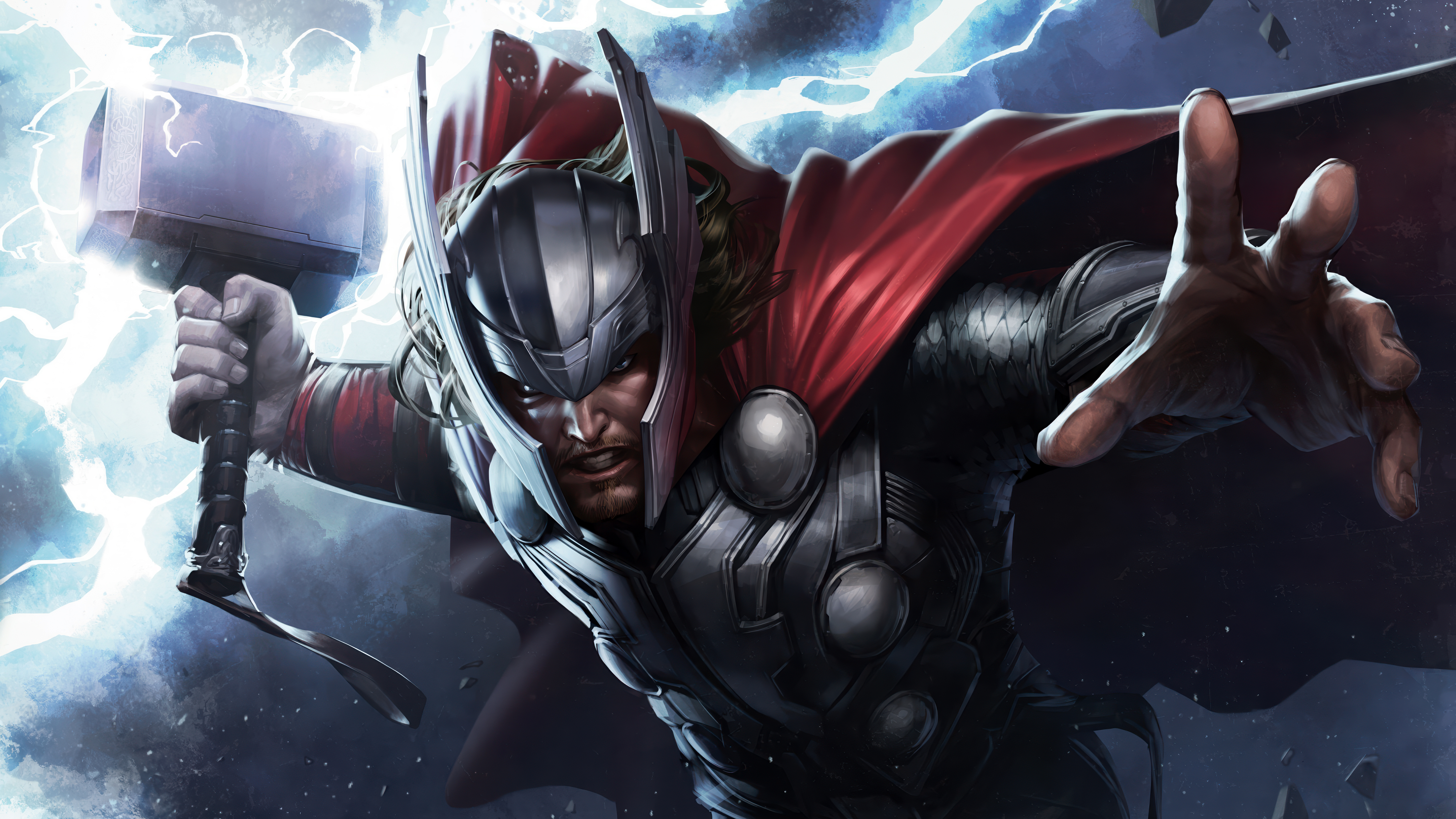 Thor, Artwork, Marvel-Superhelden, Thor-Hammer, Mjolnir, 5K