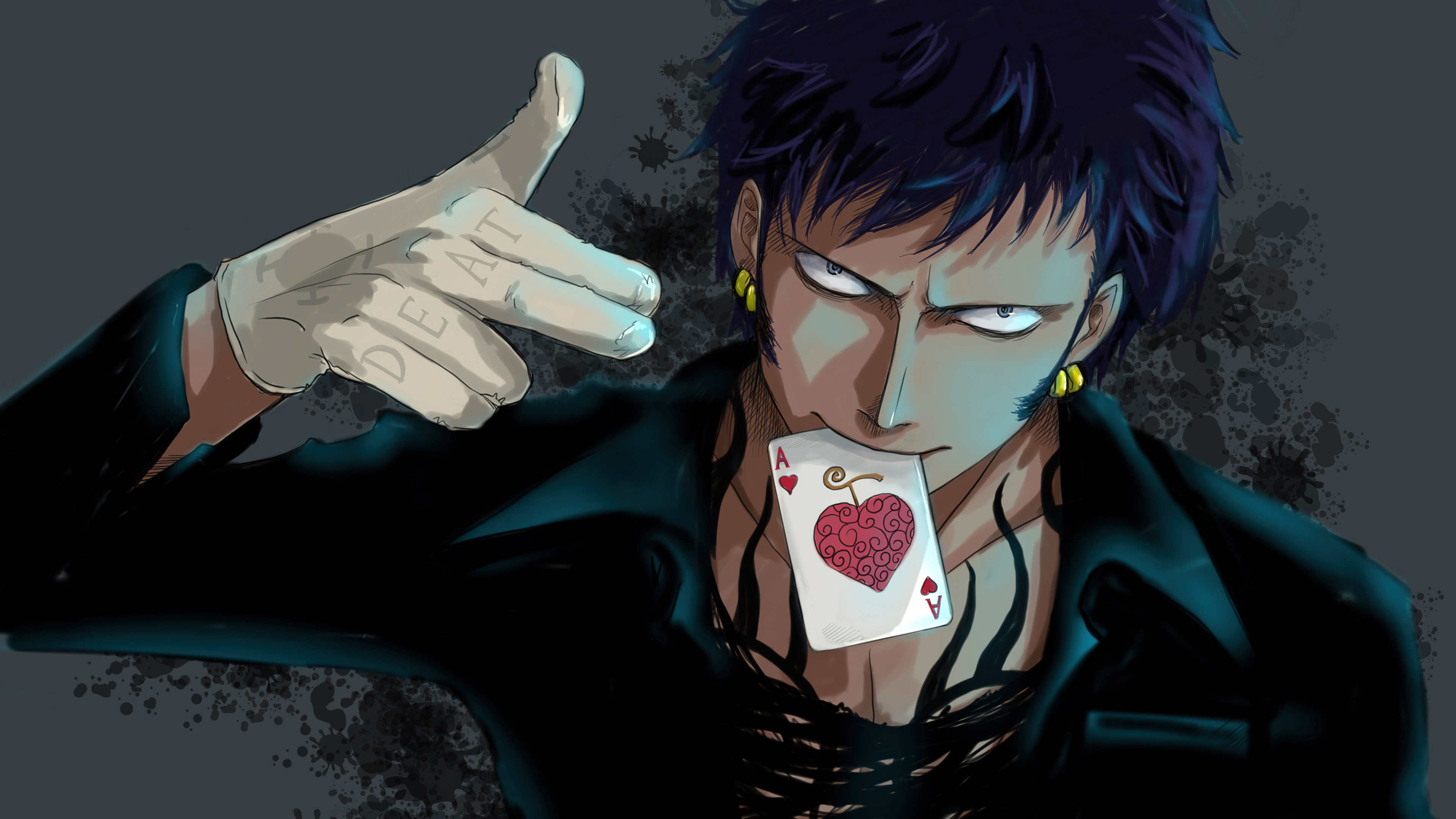 Trafalgar Law, Herz, Artwork, One Piece