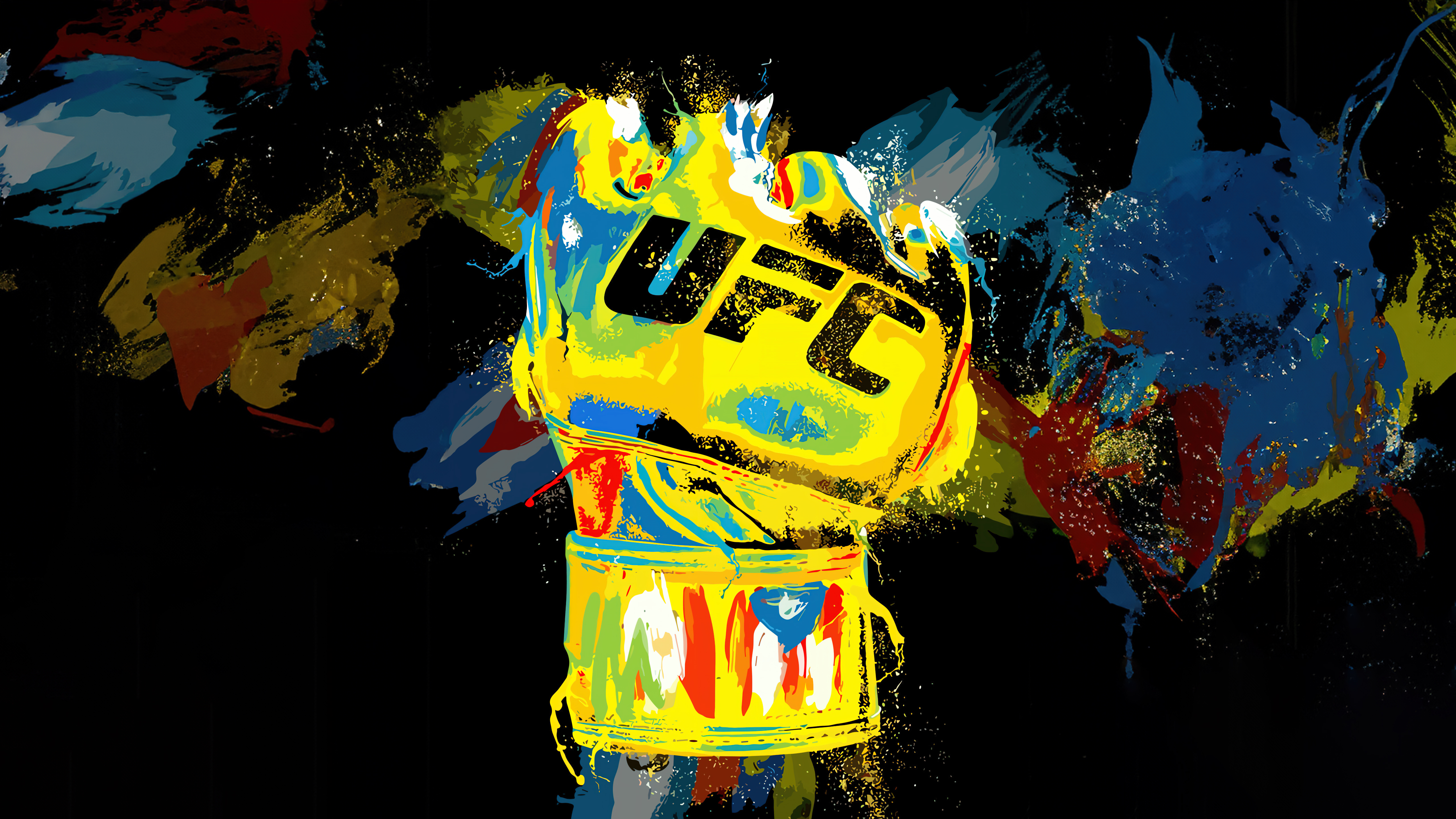 Ultimate Fighting Championship (UFC), 5K, Logo, Illustration