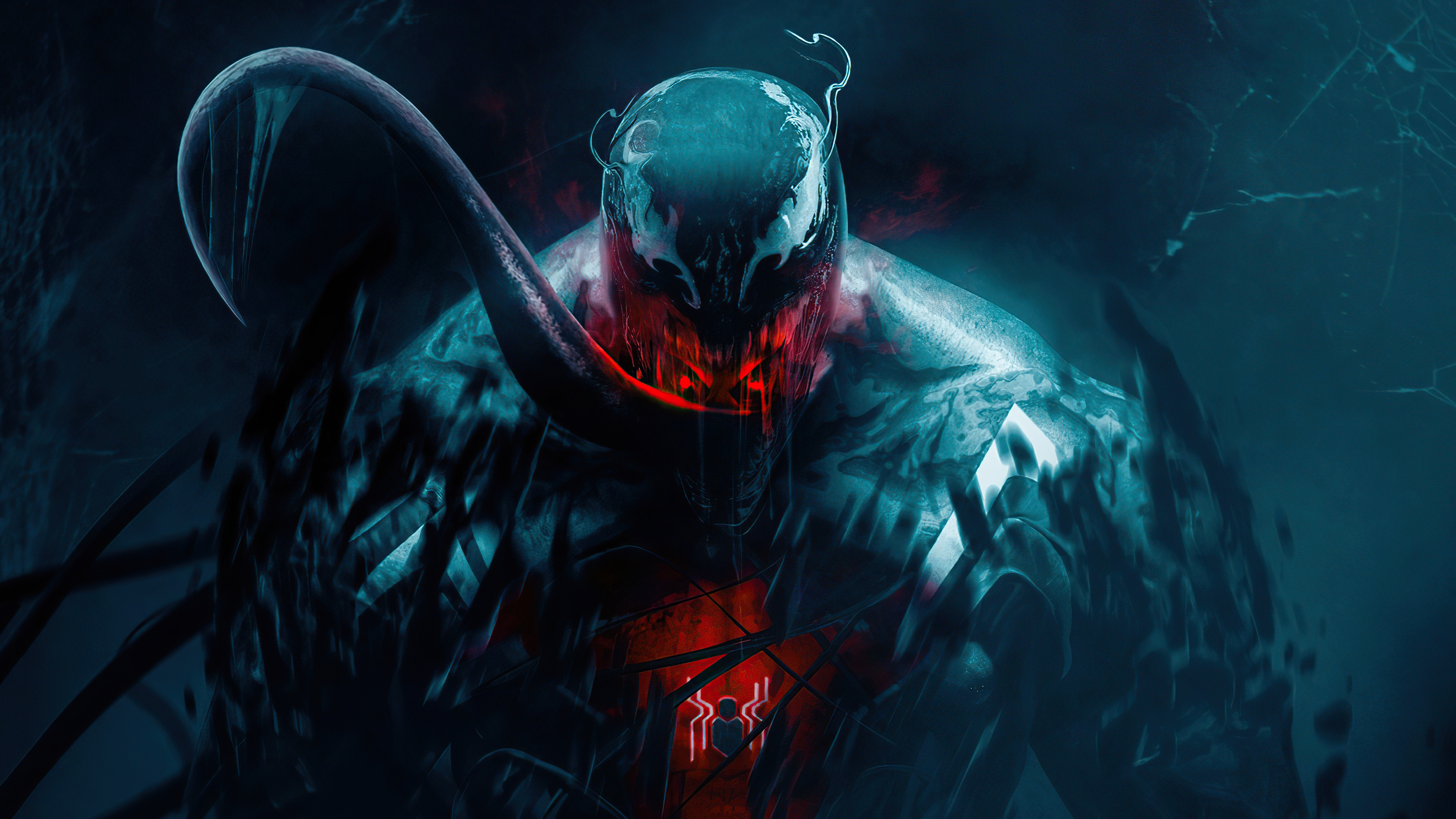 Venom, Spider-Man, Marvel-Superhelden, Dunkel, 5K, Spiderman